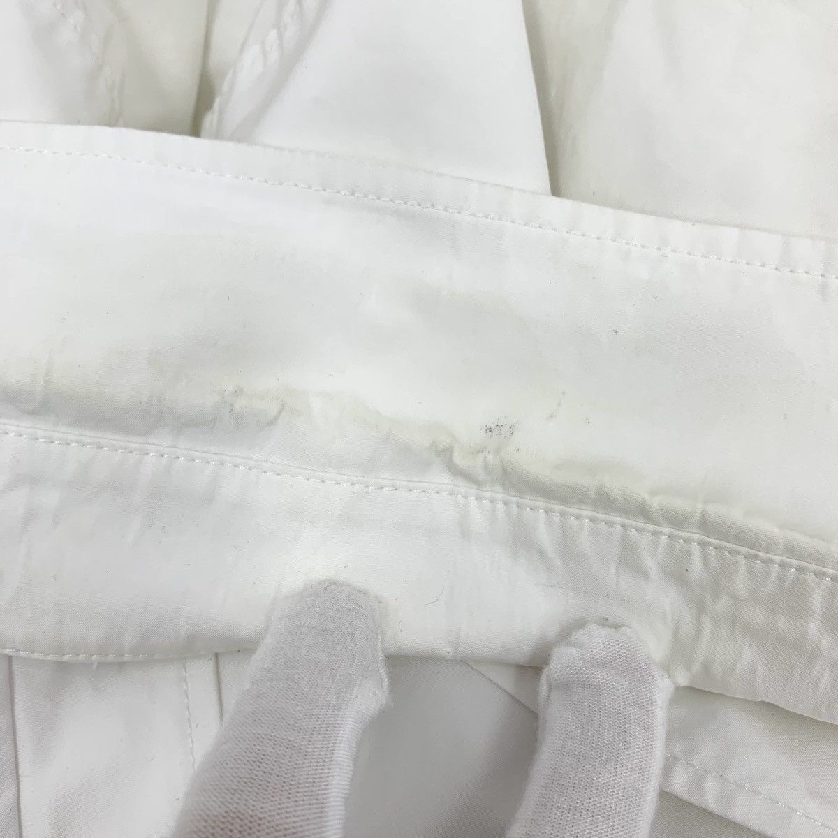 Balenciaga Balenciaga white cotton button-down short-sleeved shirt Size S / US 4 / IT 40 - 4 Thumbnail