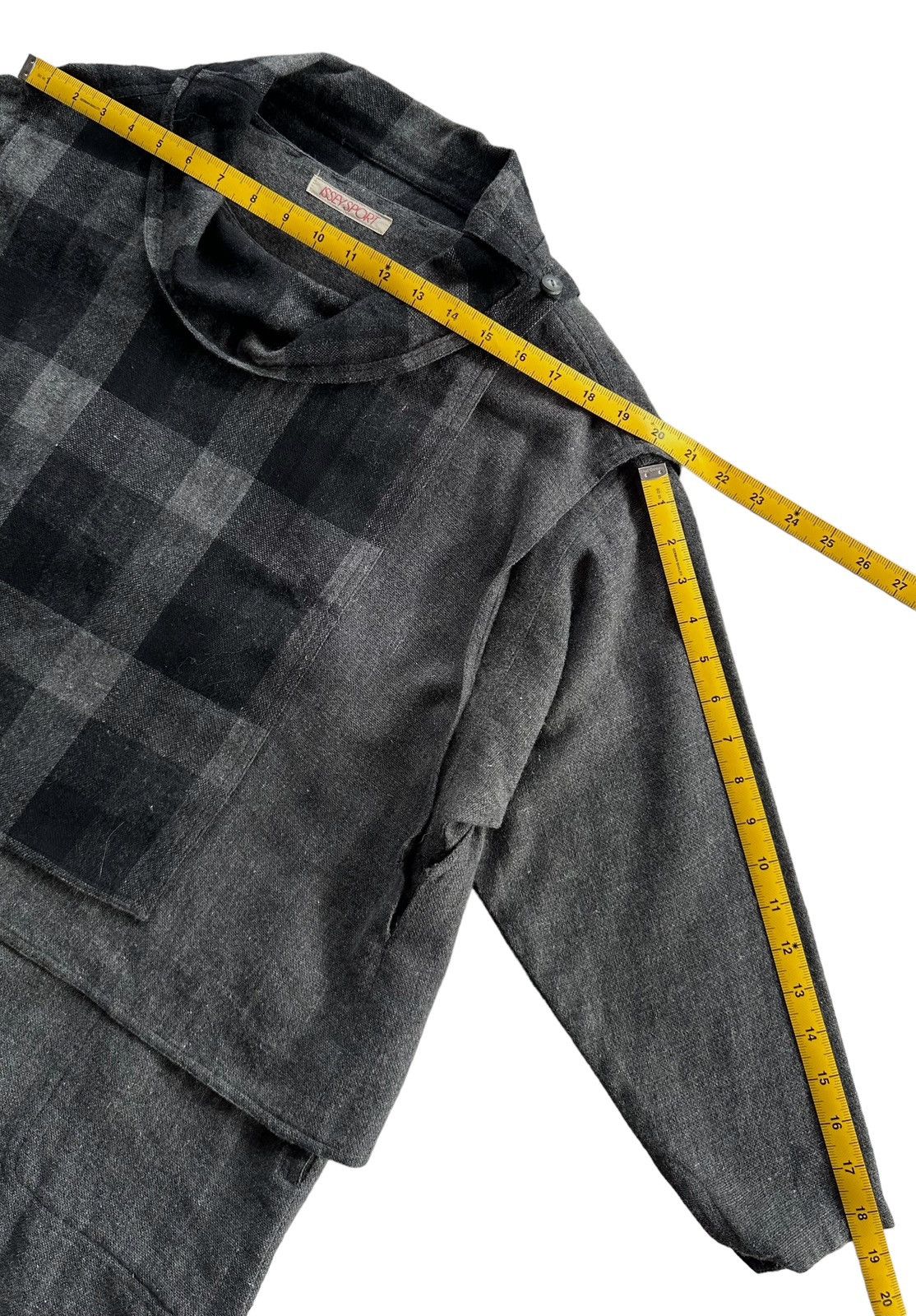 Issey Miyake × Pleats Please Issey Miyake × Vintage Issey Miyake Sports Dress Plaid Panel Chest Size US M / EU 48-50 / 2 - 21 Thumbnail