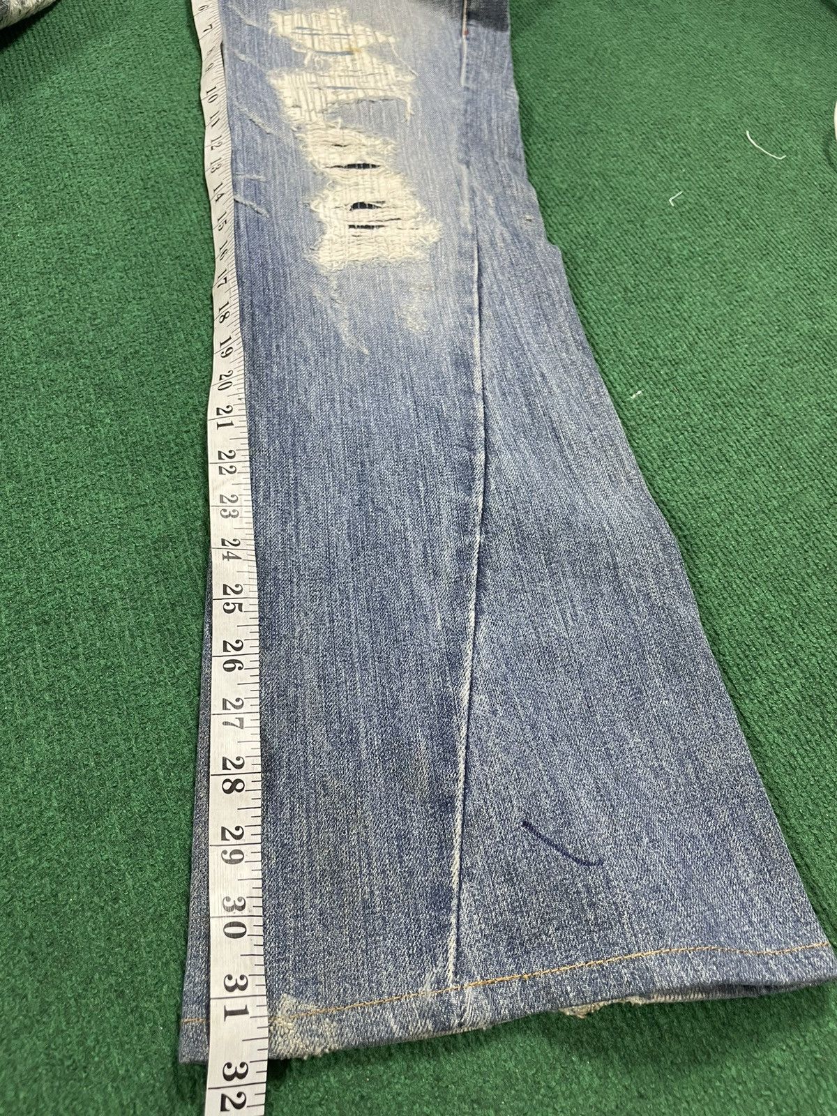 Japanese Brand Distressed Tornado Mart Flairs Cut Jeans Size US 32 / EU 48 - 17 Thumbnail
