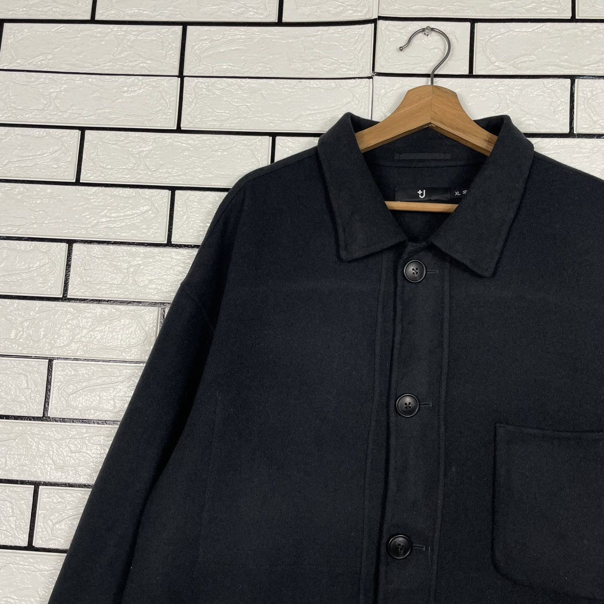 Jil Sander × Uniqlo Uniqlo x Jil Sander Wool Black Jacket Size US XL / EU 56 / 4 - 6 Thumbnail