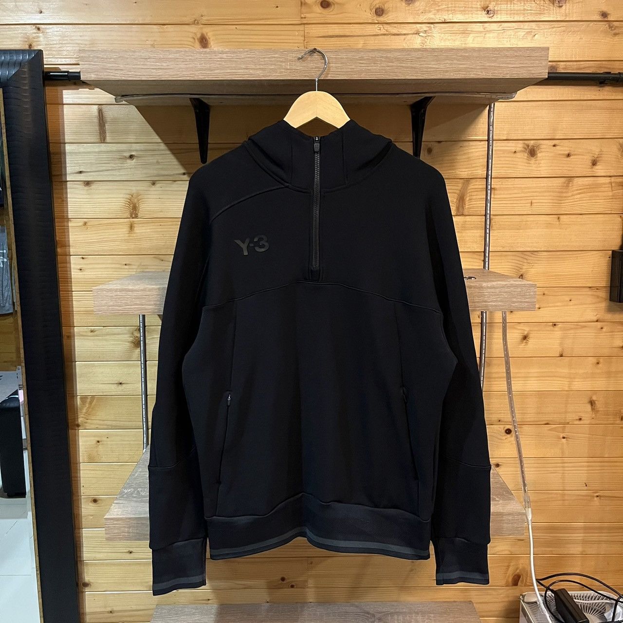 Adidas × Y-3 × Yohji Yamamoto Y3 Adidas Yohji Yamamoto Black U Logo Zip Hoodie Size US S / EU 44-46 / 1 - 4 Thumbnail