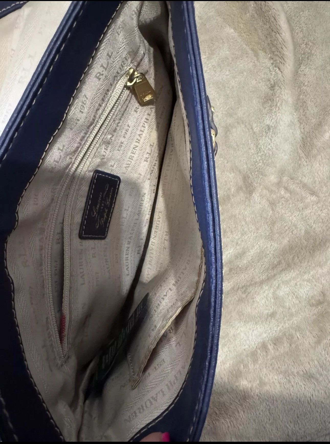 Ralph Lauren Ralph Lauren Navy Blue Shoulder Bag Size ONE SIZE - 8 Thumbnail