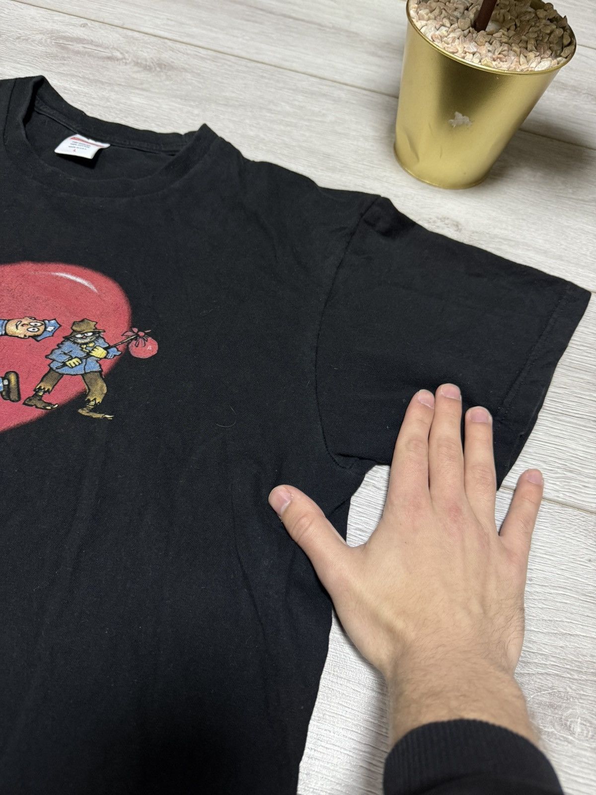 Supreme Supreme Fuck heart tee shirt 2017 Size US L / EU 52-54 / 3 - 7 Thumbnail