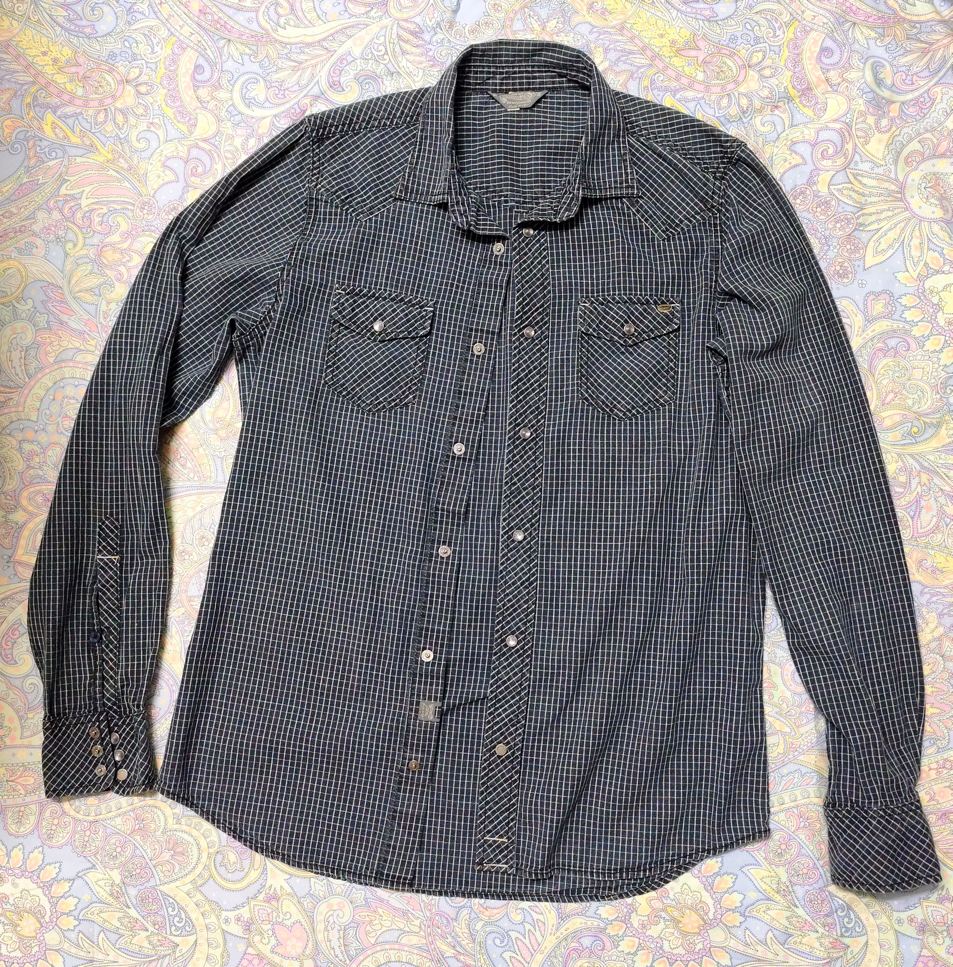 Diesel Diesel Industry Western Snap Button Shirt Size US S / EU 44-46 / 1 - 1 Thumbnail