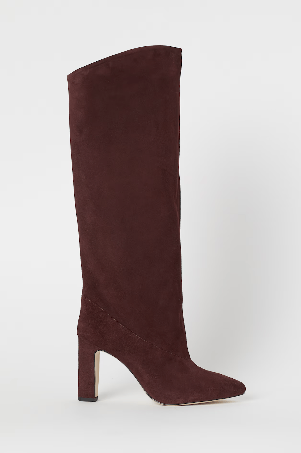 H&M H&M Burgundy stövlar i mocka Boots Size US 5 / IT 35 - 1 Thumbnail