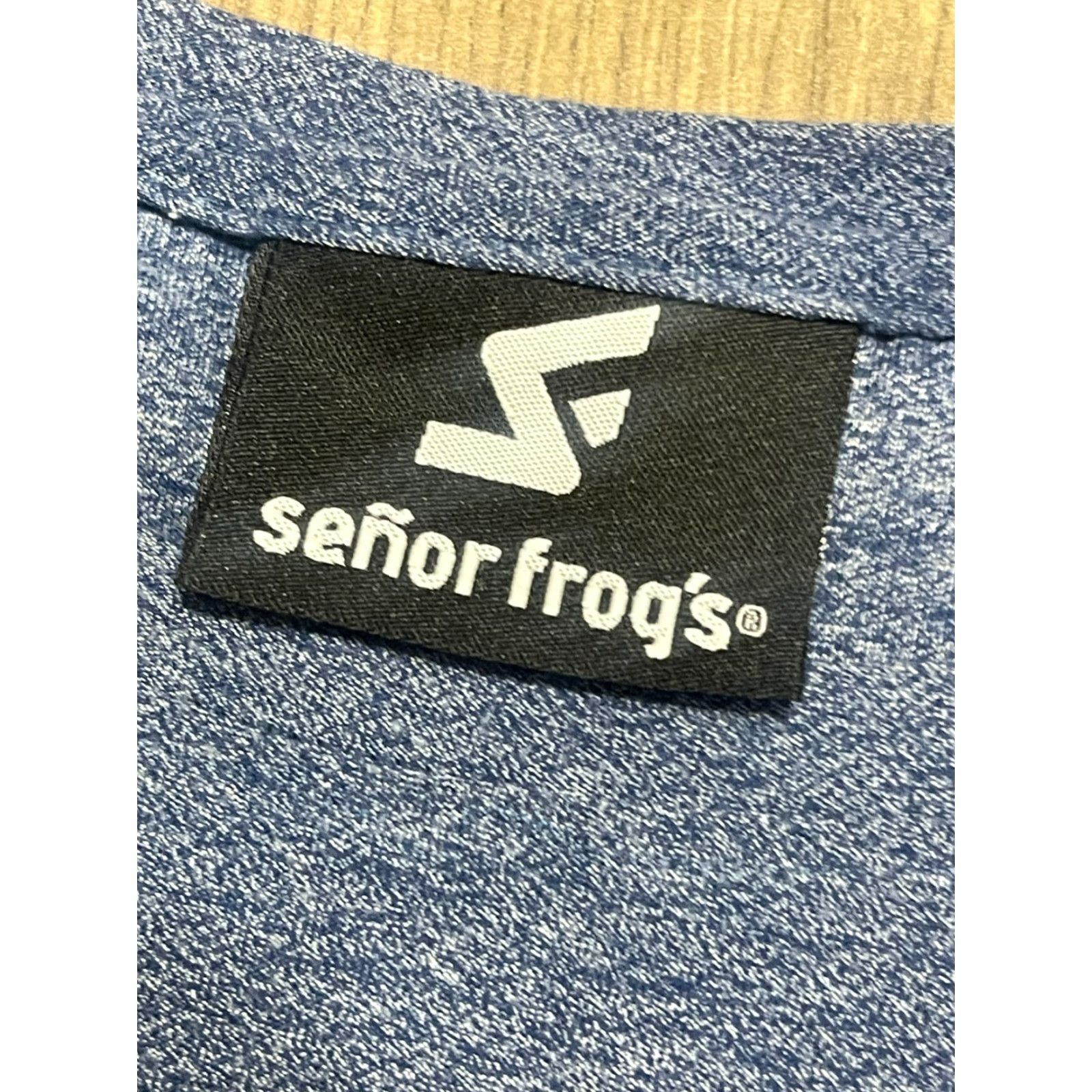 Vintage Senor Frog's Shirt Men Pocket Tee Short Sleeve Blue M Medium-Large Size US M / EU 48-50 / 2 - 5 Thumbnail