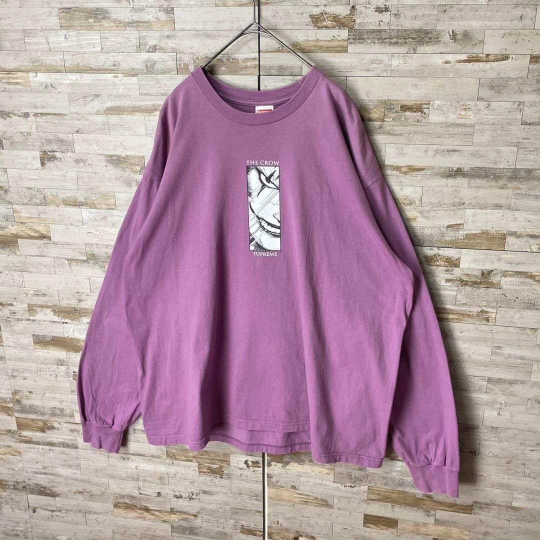 Supreme x The Crow 1809U Long Sleeve Shirt Purple Size XL Menswear