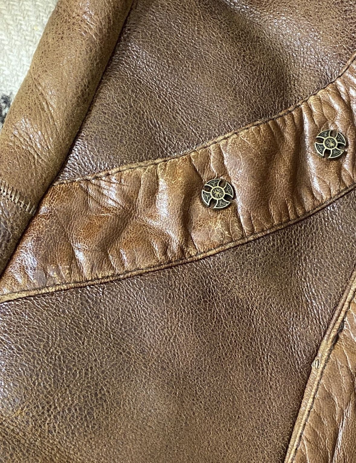 If Six Was Nine × Japanese Brand × Le Grande Bleu (L.G.B.) Vintage Japanese Fur Leather LGB Style Jacket Size US S / EU 44-46 / 1 - 3 Thumbnail