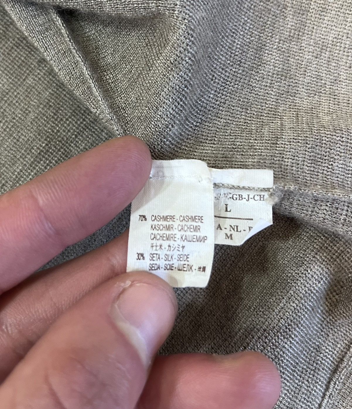 Brunello Cucinelli Brunello Cucinelli Beige Cardigan Cashmere Silk M/L Italy Size L / US 10 / IT 46 - 6 Thumbnail