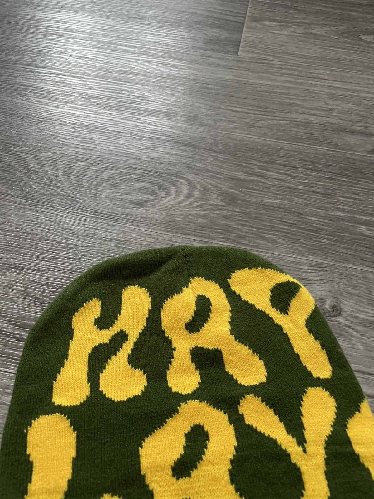 Other Y2K Green Graffiti Hip-Hop Streetwear Winter Beanie Hat Size ONE SIZE - 2 Thumbnail