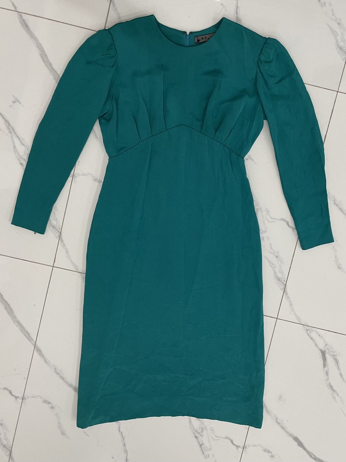 Givenchy ARCHIVAL GIVENCHY Nouvelle Boutique 100% Silk Midi Dress Size M / US 6-8 / IT 42-44 - 16 Thumbnail