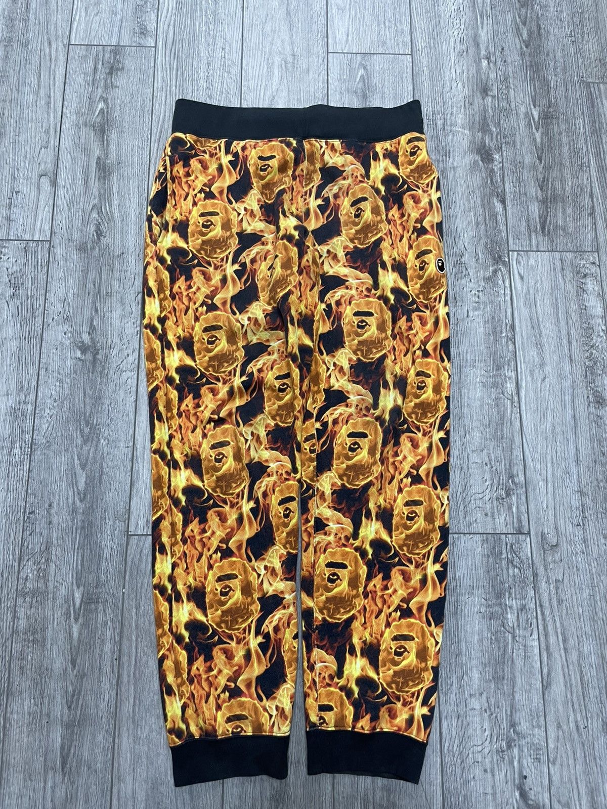 Bape XL-Bape Flame Sweatpant joggers Size US 34 / EU 50 - 1 Thumbnail