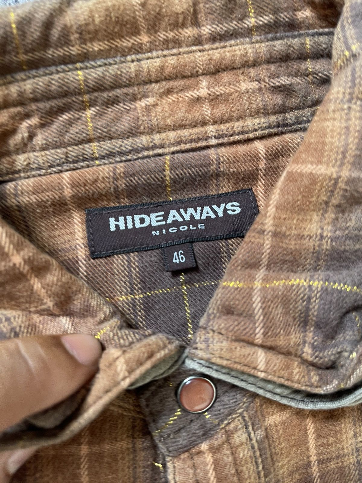 Japanese Brand HIDE AWAYS NICOLE CLUB FLANNEL SHIRT Size US M / EU 48-50 / 2 - 6 Thumbnail