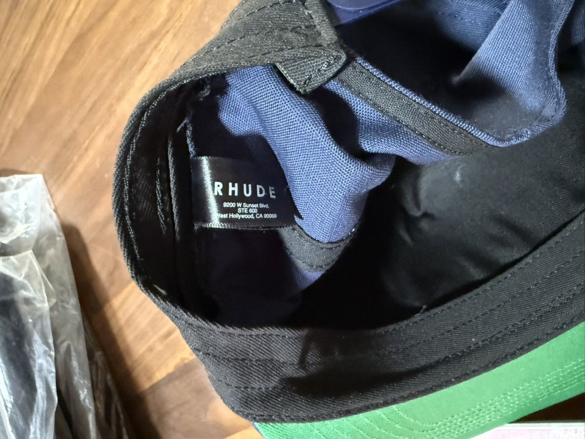 Rhude RHUDE SKI STRUCTURE HAT NAVY BLUE Snapback Cap O/S Size ONE SIZE - 8 Thumbnail