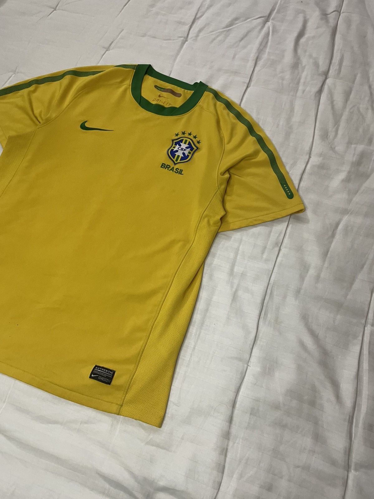 Nike Vintage Nike Brazil 2008-2010 Home Soccer Football Jersey Size US M / EU 48-50 / 2 - 2 Thumbnail