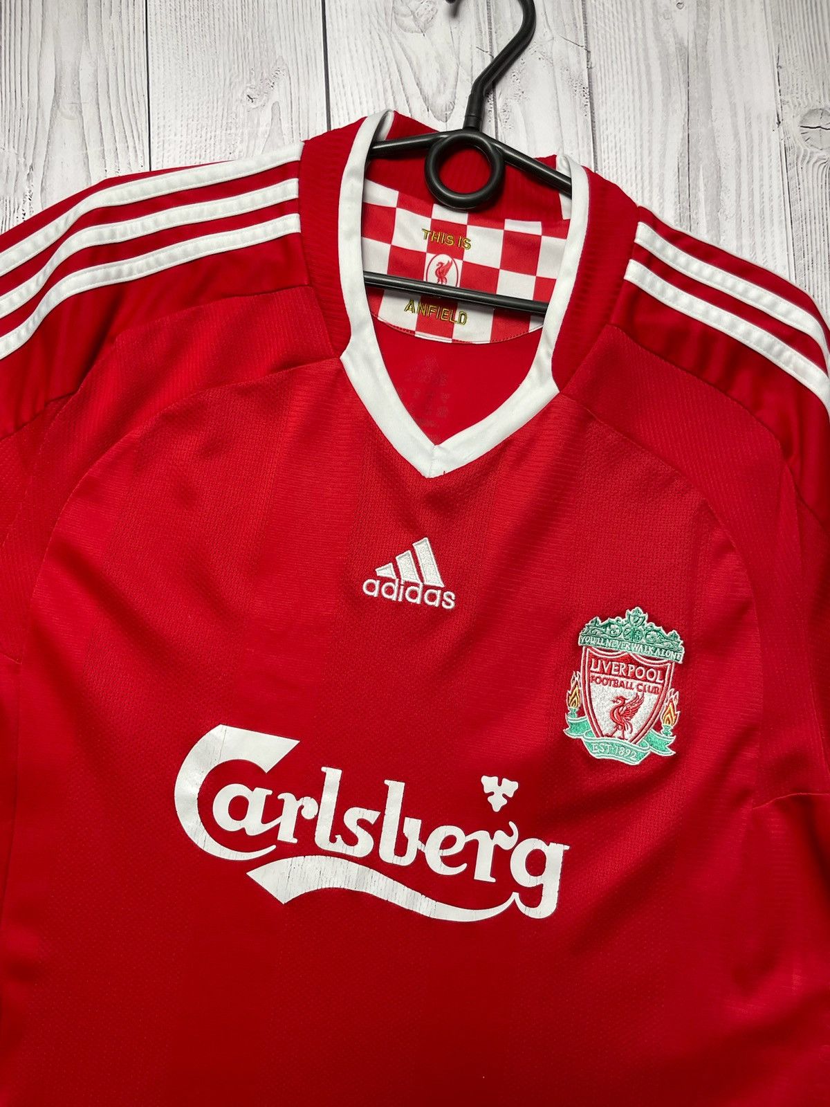 Adidas Vintage Liverpool Adidas soccer jersey Carlsberg size XL Size US XL / EU 56 / 4 - 2 Thumbnail
