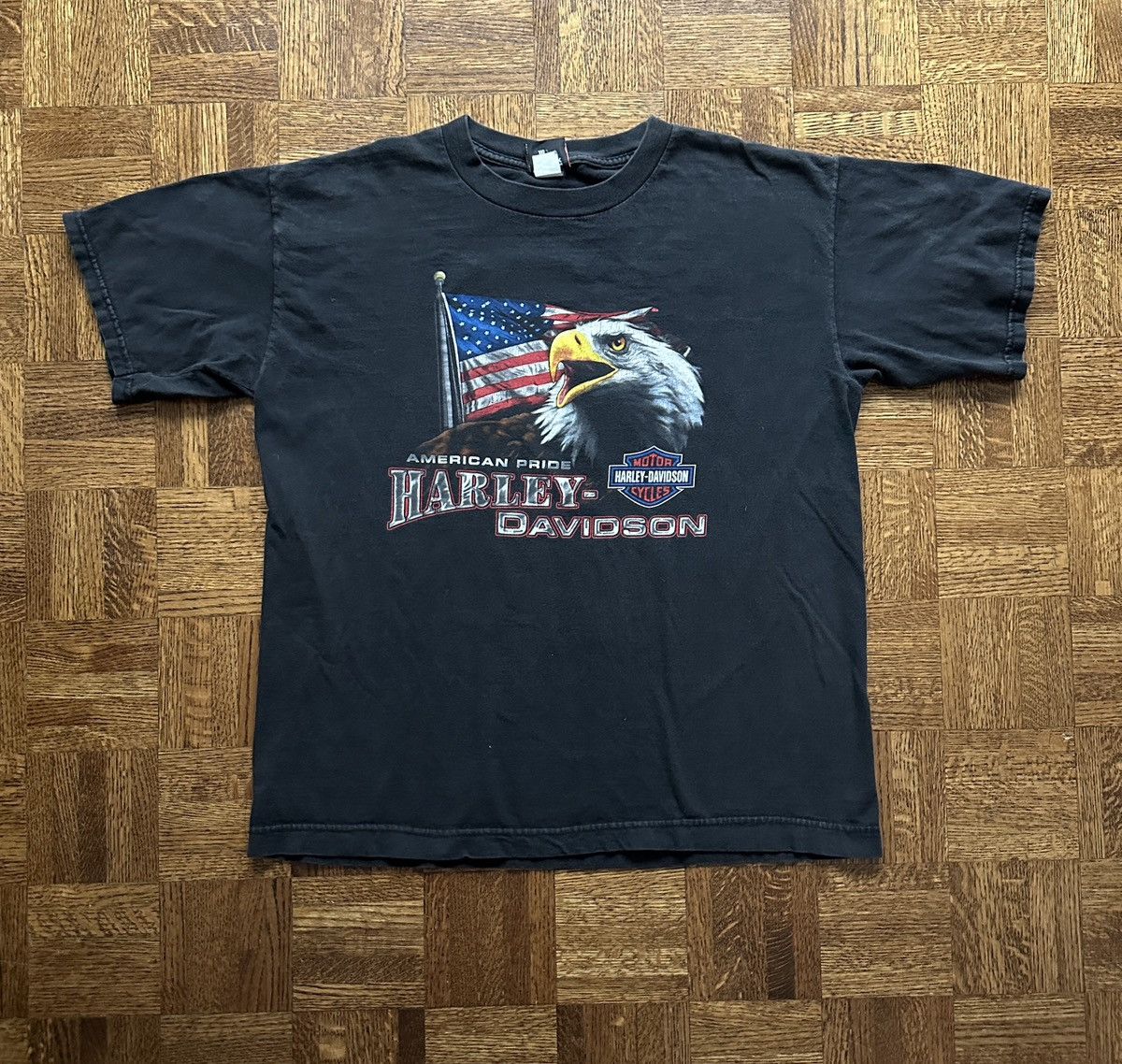 Harley Davidson Vintage Y2K Harley Davidson Tecumseh Eagle Graphic Tee Size US L / EU 52-54 / 3 - 1 Thumbnail