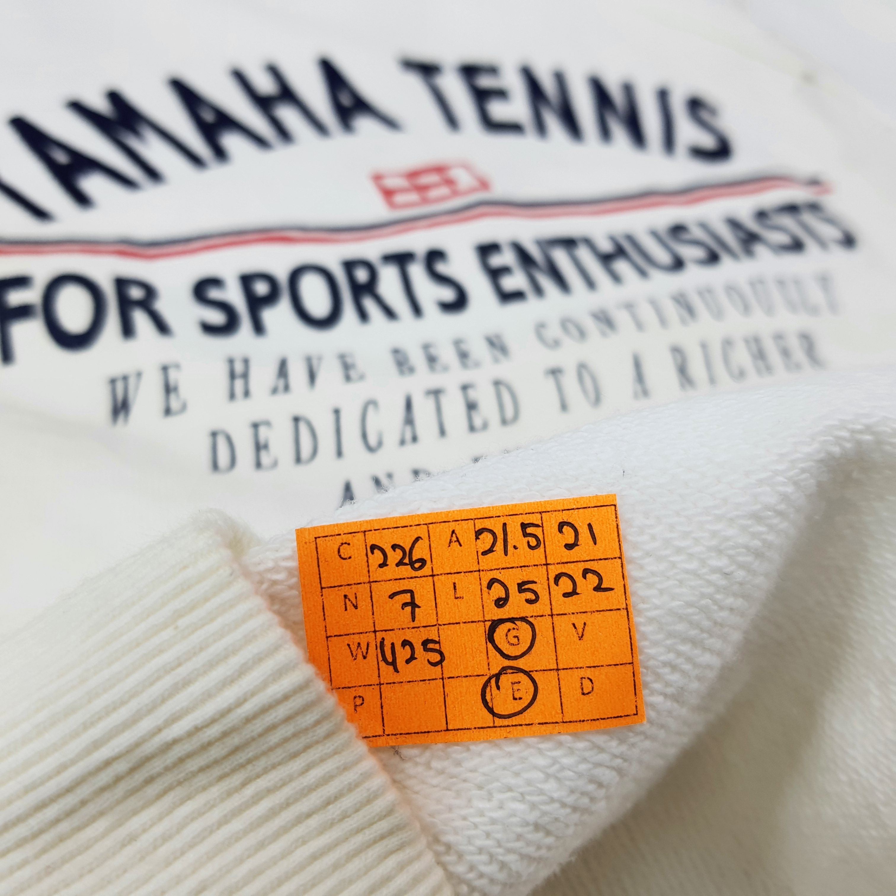 Yamaha Vintage YAMAHA Tennis Sports Japan Brand Sweatshirt C226N7 Size US M / EU 48-50 / 2 - 7 Thumbnail