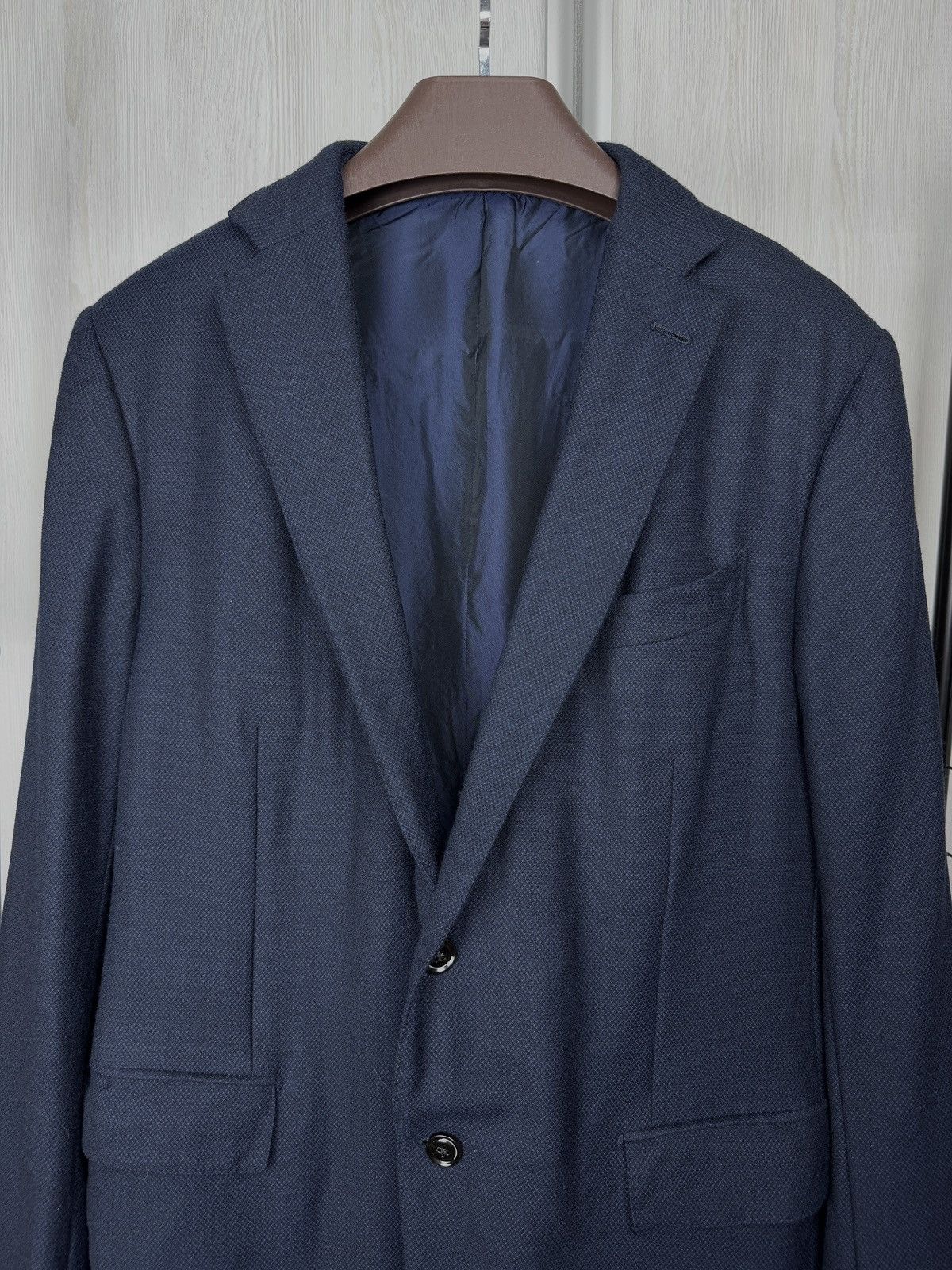 Ermenegildo Zegna Ermenegildo Zegna Milano Easy Navy Blue wool jacket blazer Size 46R - 3 Thumbnail