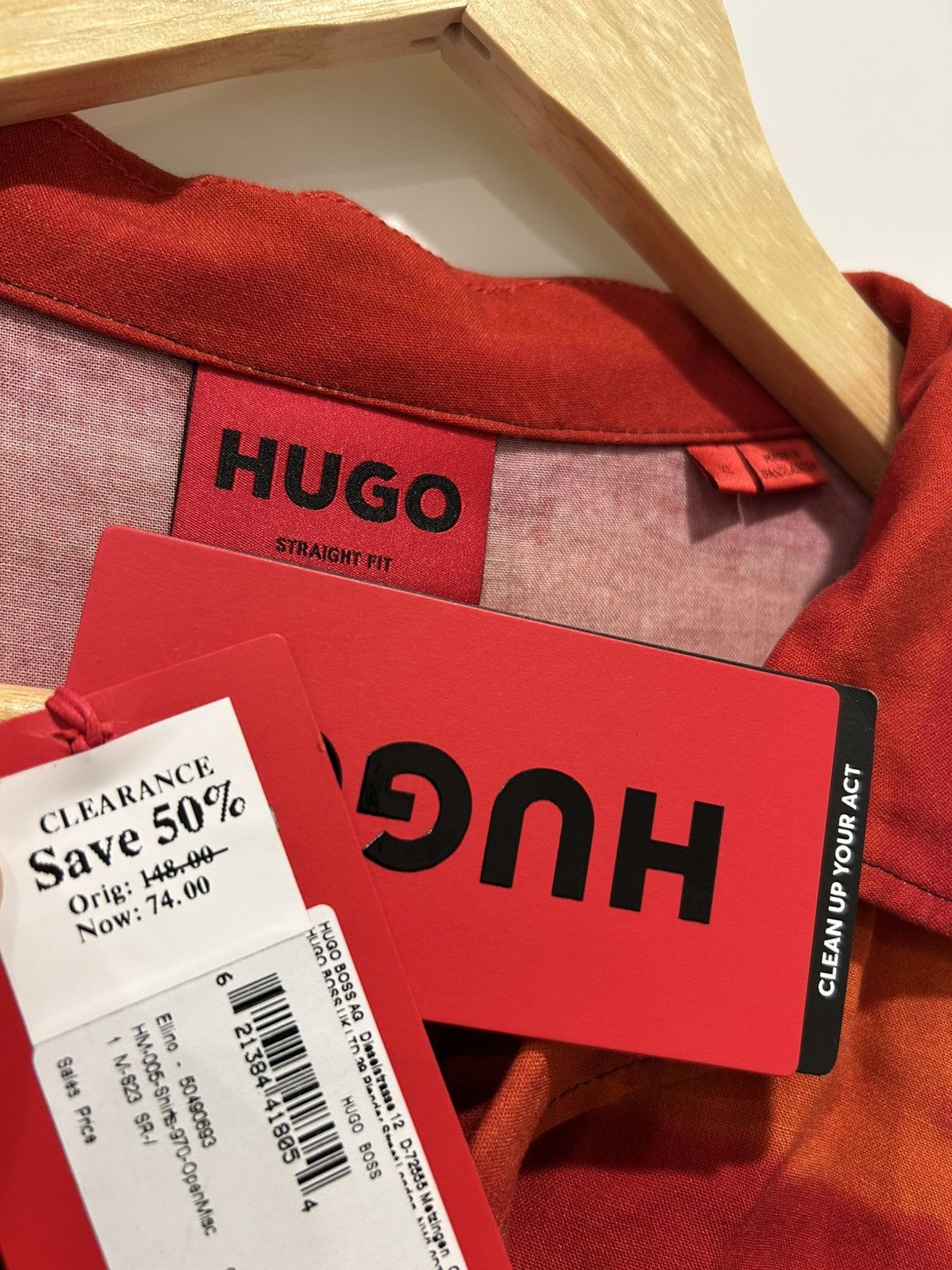 Hugo HUGO Ellino Relaxed-Fit Sunset Shirt Size US XL / EU 56 / 4 - 3 Thumbnail