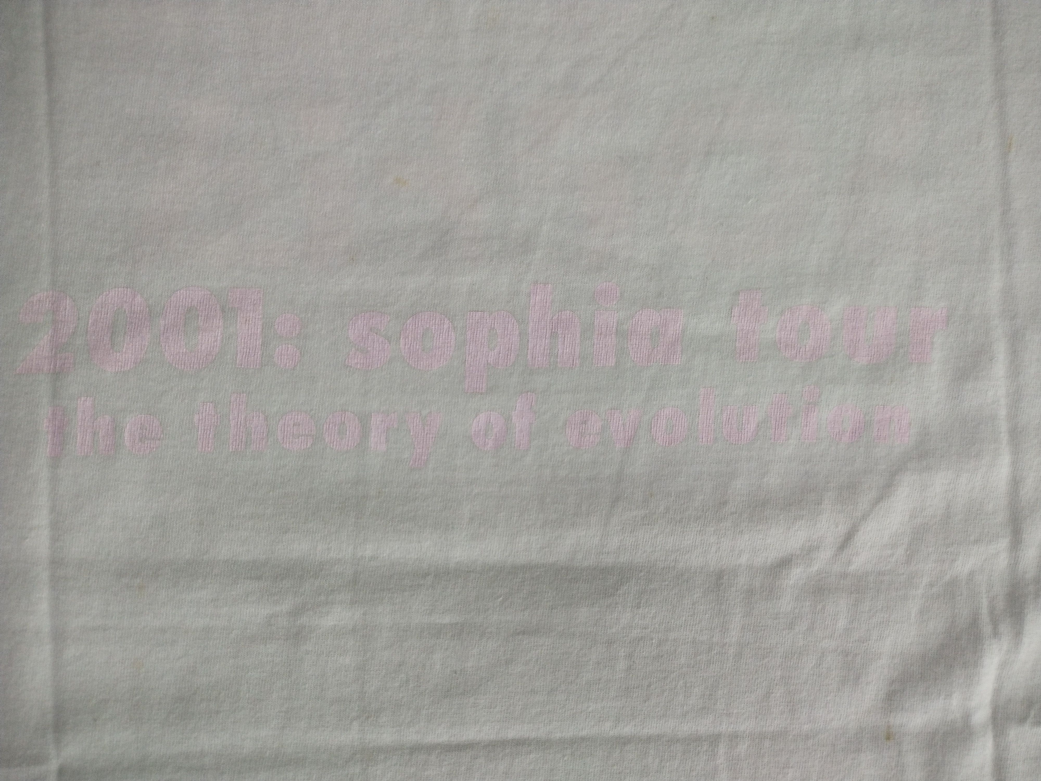 Bape Vintage Sophia Tour The Theory Of Evolution Tee Size US S / EU 44-46 / 1 - 9 Thumbnail