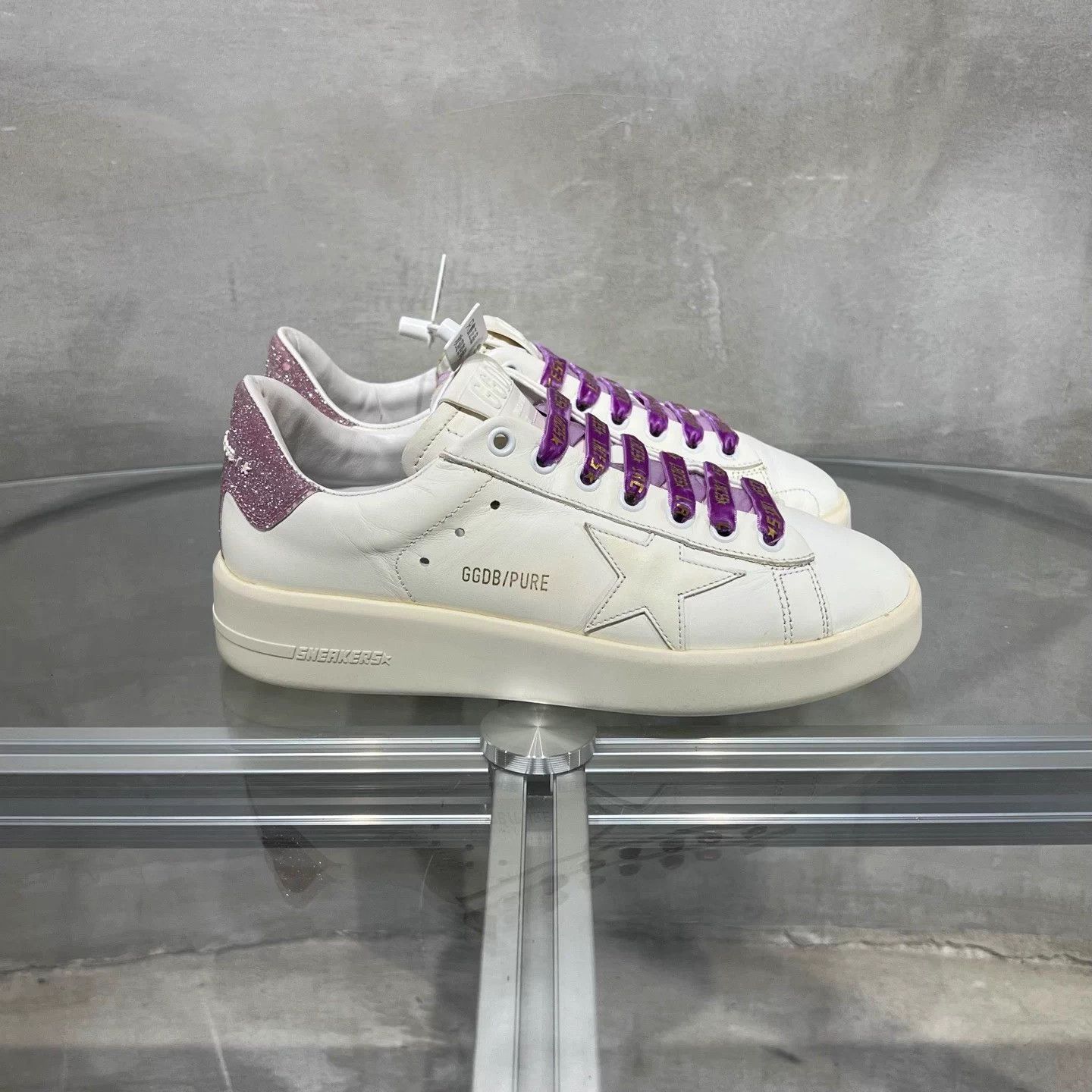 Golden Goose GGDB Leather Sparkle Sneakers EUR 36 Size US 5 / IT 35 - 4 Thumbnail