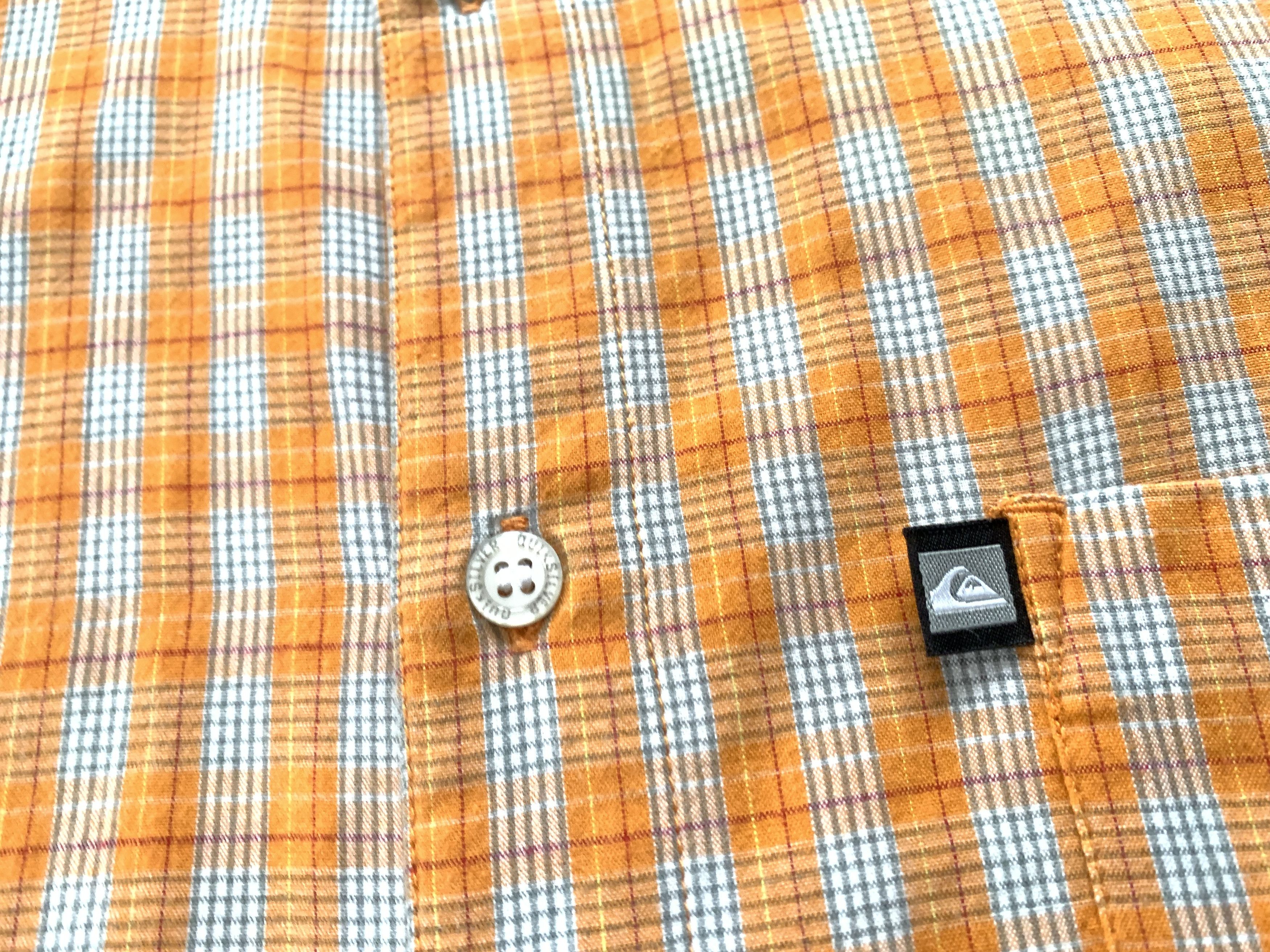 Quicksilver Vintage Quicksilver Plaid Orange Trekking Button Up Shirt Size US L / EU 52-54 / 3 - 5 Thumbnail