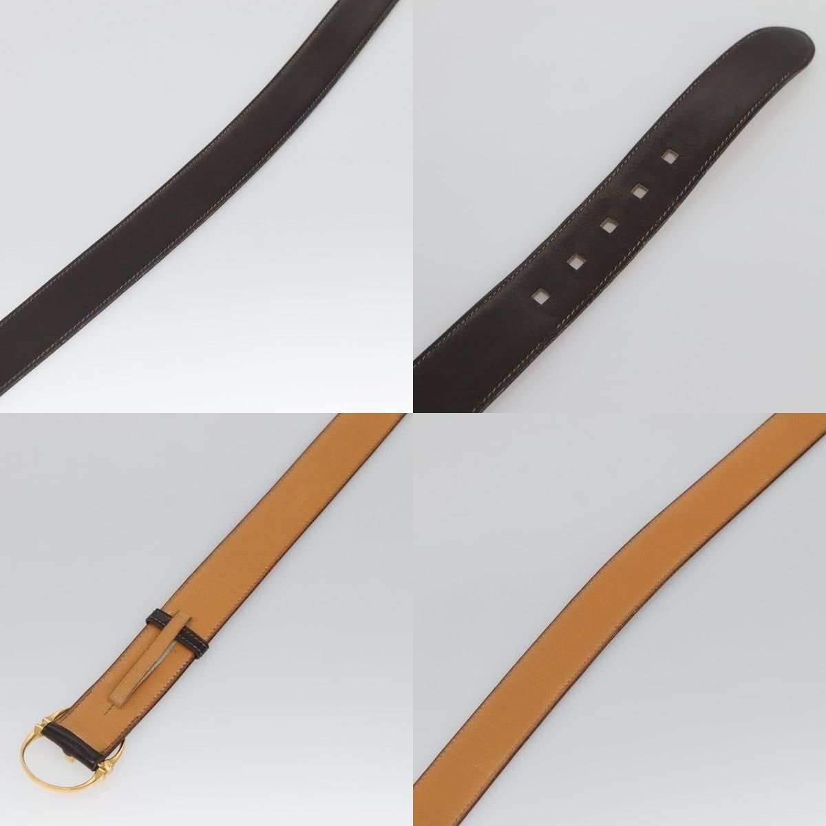 Hermes Hermes 36.6 In Brown Leather Belt Size ONE SIZE - 4 Thumbnail