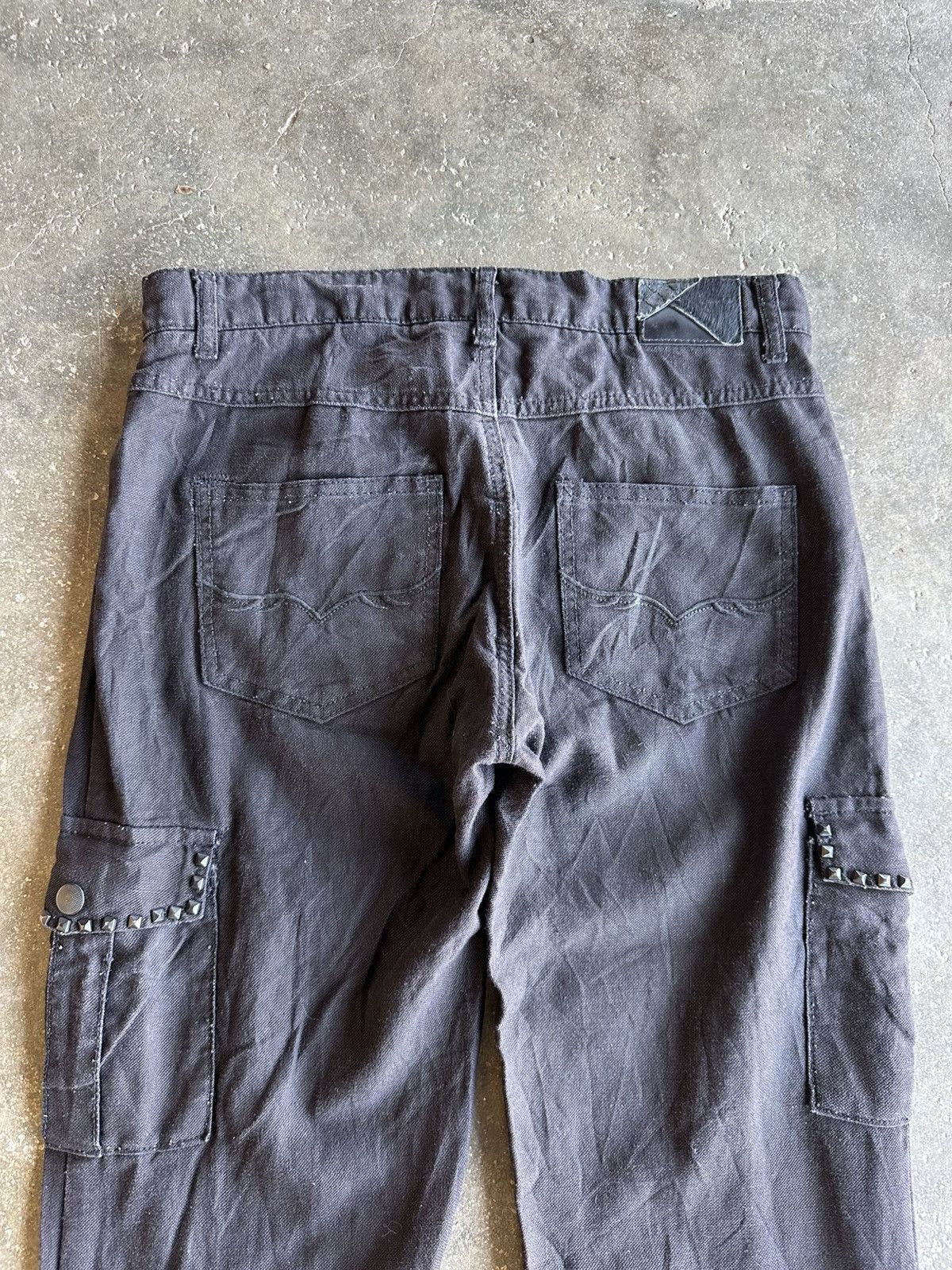 GOSTAR DE FUGA VERY RARE 💥VINTAGE FUGA JEANS CURVE/BANANA LEGS SPIKE PANTS Size US 32 / EU 48 - 12 Thumbnail