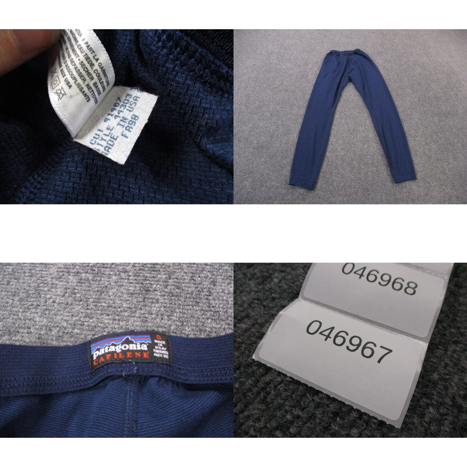 Patagonia VINTAGE Patagonia Pants Womens S Blue Capilene Performance Baselayer Hiking Size 28" / US 6 / IT 42 - 8 Thumbnail