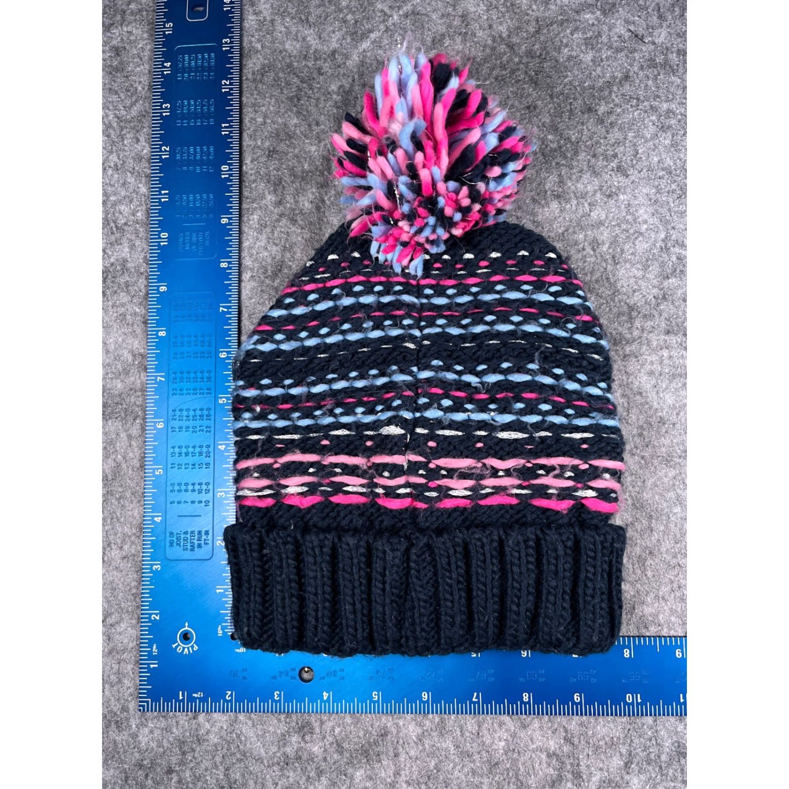 ZeroXposur ZeroXposur Beanie Toque Women L Pink Knit Acrylic Beanie Hat Womens Winter Fall Ski Outdoors Adjustable Lightweight Pattern Striped 90s? Size ONE SIZE - 5 Thumbnail