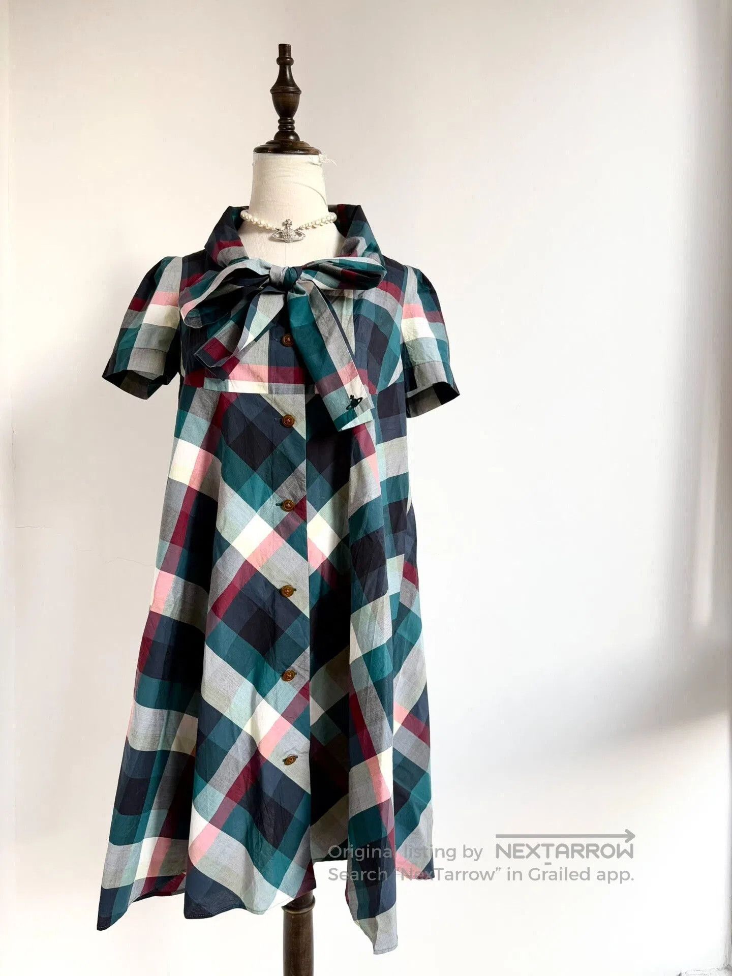 Vivienne Westwood Vivienne Westwood Check Bow Dress. Size M / US 6-8 / IT 42-44 - 1 Thumbnail