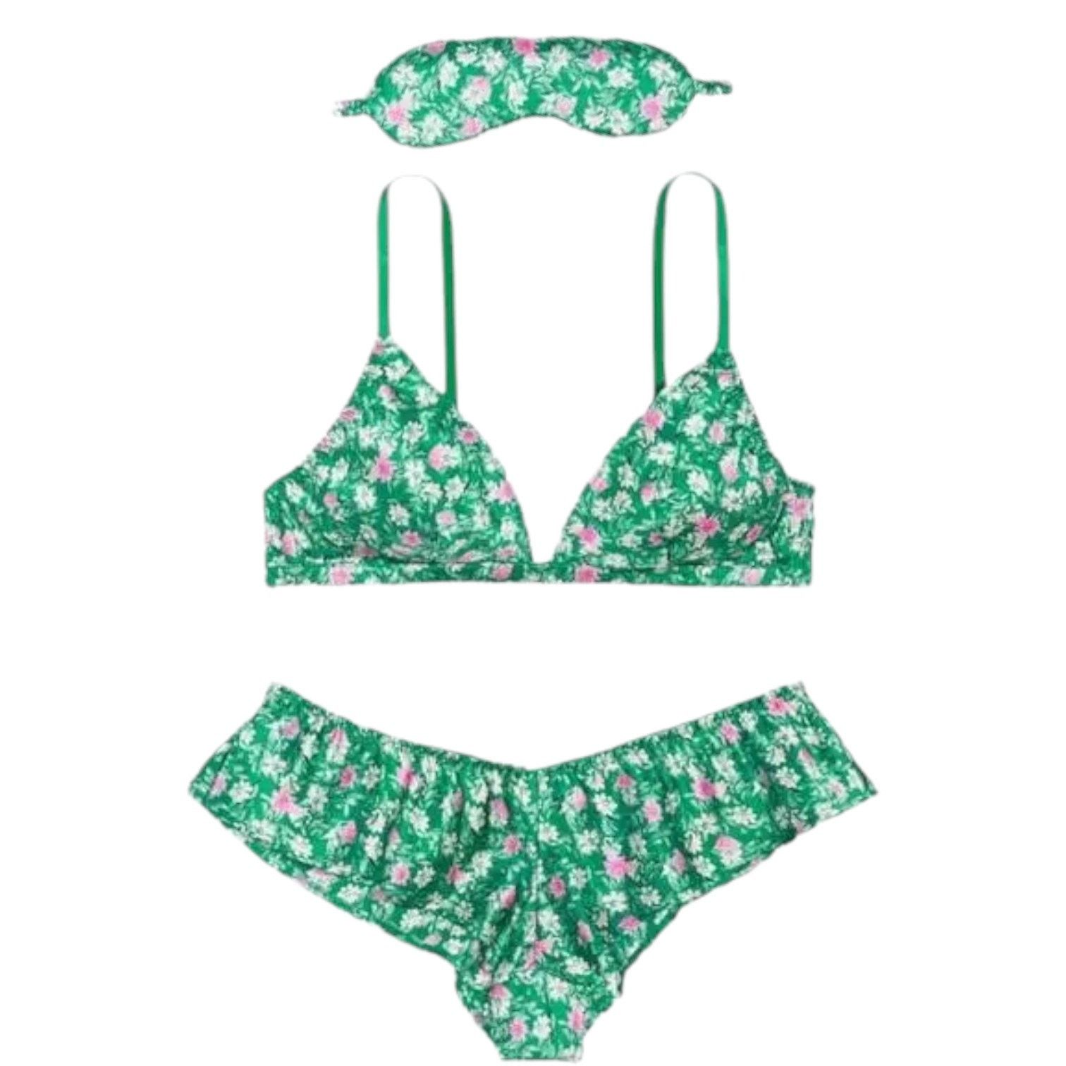 Victoria's Secret Victoria's Secret Very Sexy Floral 4-Piece Silk Gift Set, S Size ONE SIZE - 10 Thumbnail
