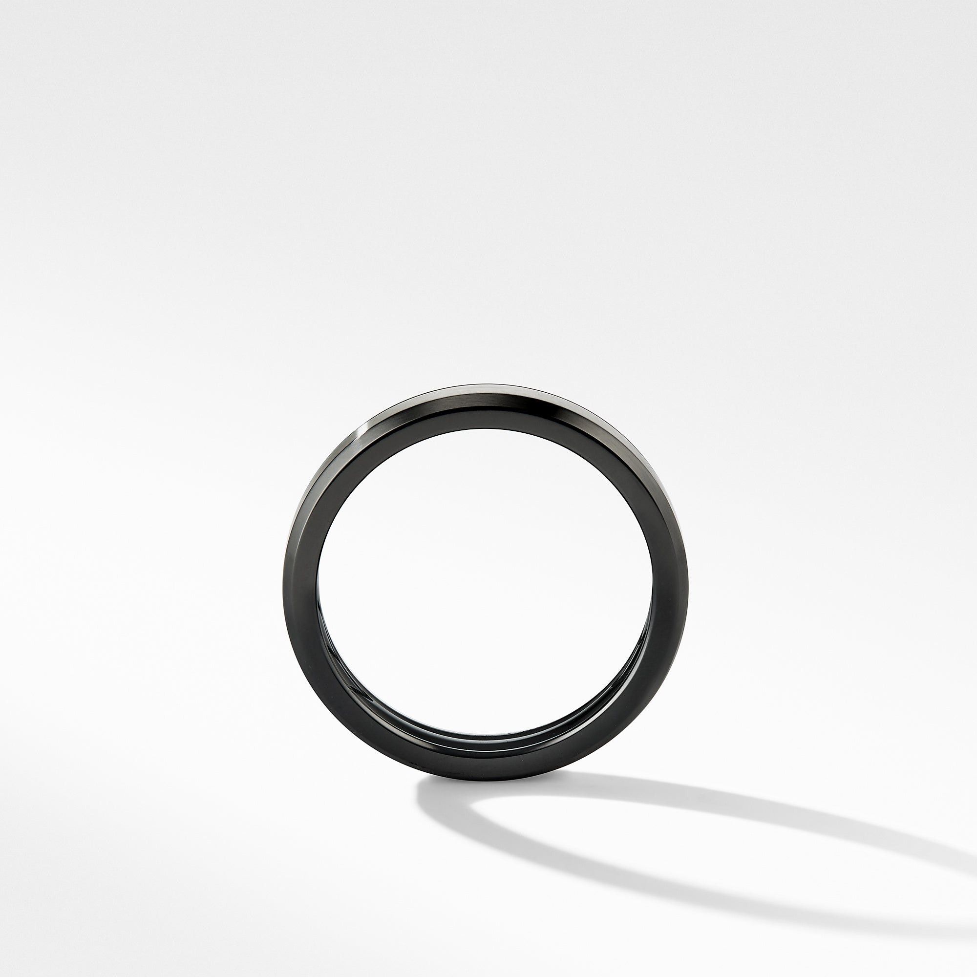 David Yurman o1w1db10526 R25215M/Size 7/Beveled Band Ring in Black Size ONE SIZE - 3 Thumbnail