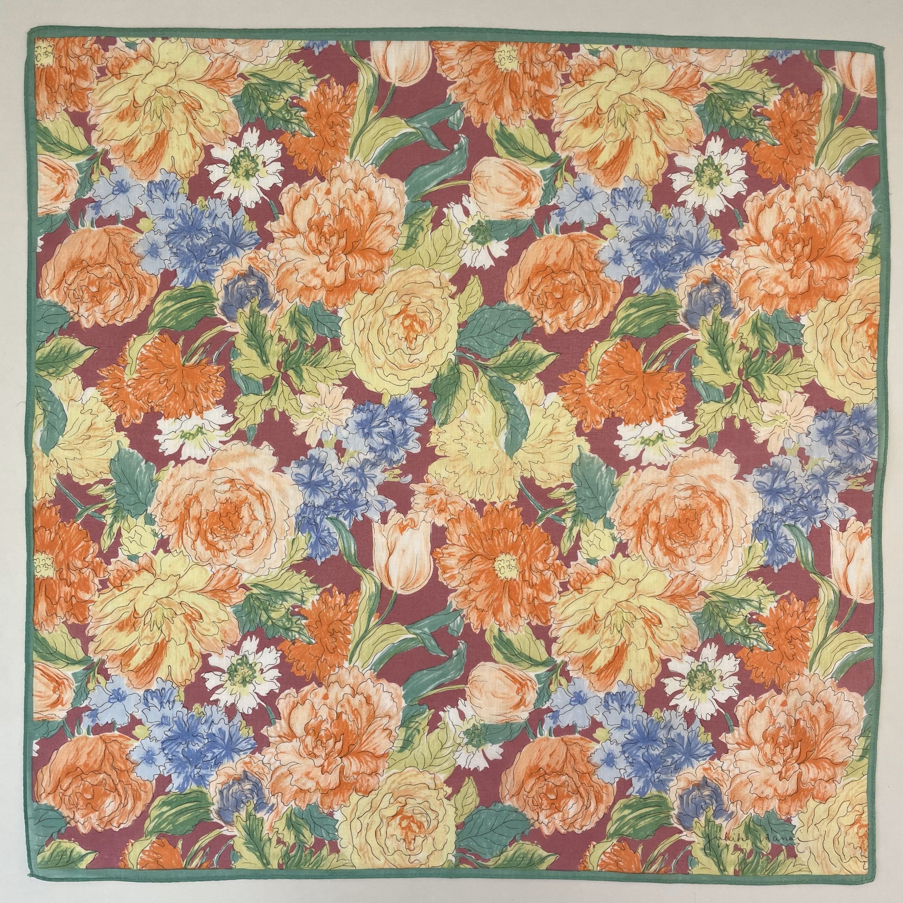 Japanese Brand Yukiko Hanai Handkerchief / Neckerchief / Bandana - 4245 Size ONE SIZE - 4 Thumbnail