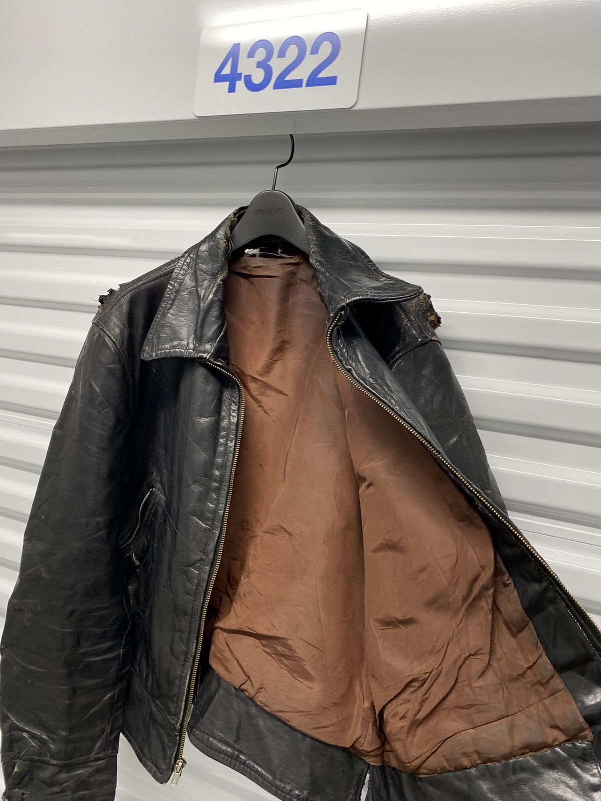 Vintage Enfants Riche Déprimés Style THRASHED 60s leather jacket Size US M / EU 48-50 / 2 - 3 Thumbnail
