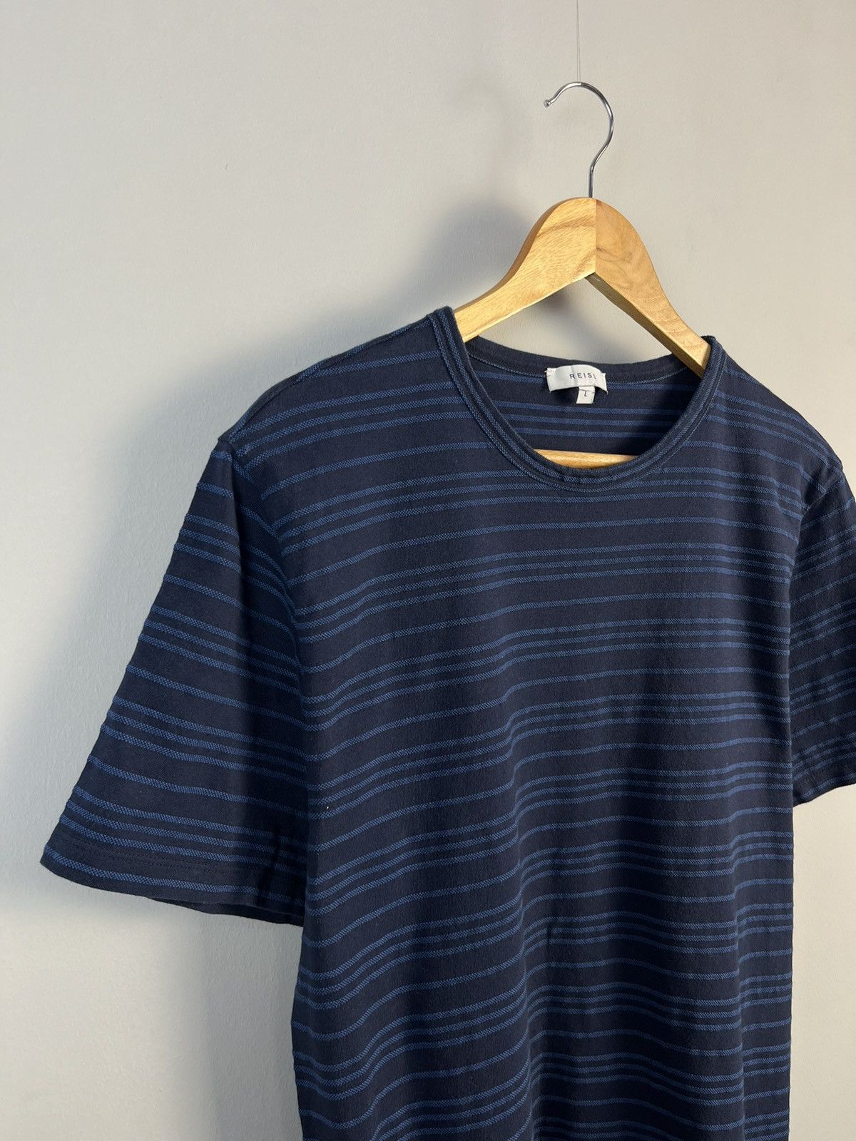 Reiss REISS Darras Cotton Striped Short Sleeve Tee Shirt Size US L / EU 52-54 / 3 - 2 Thumbnail