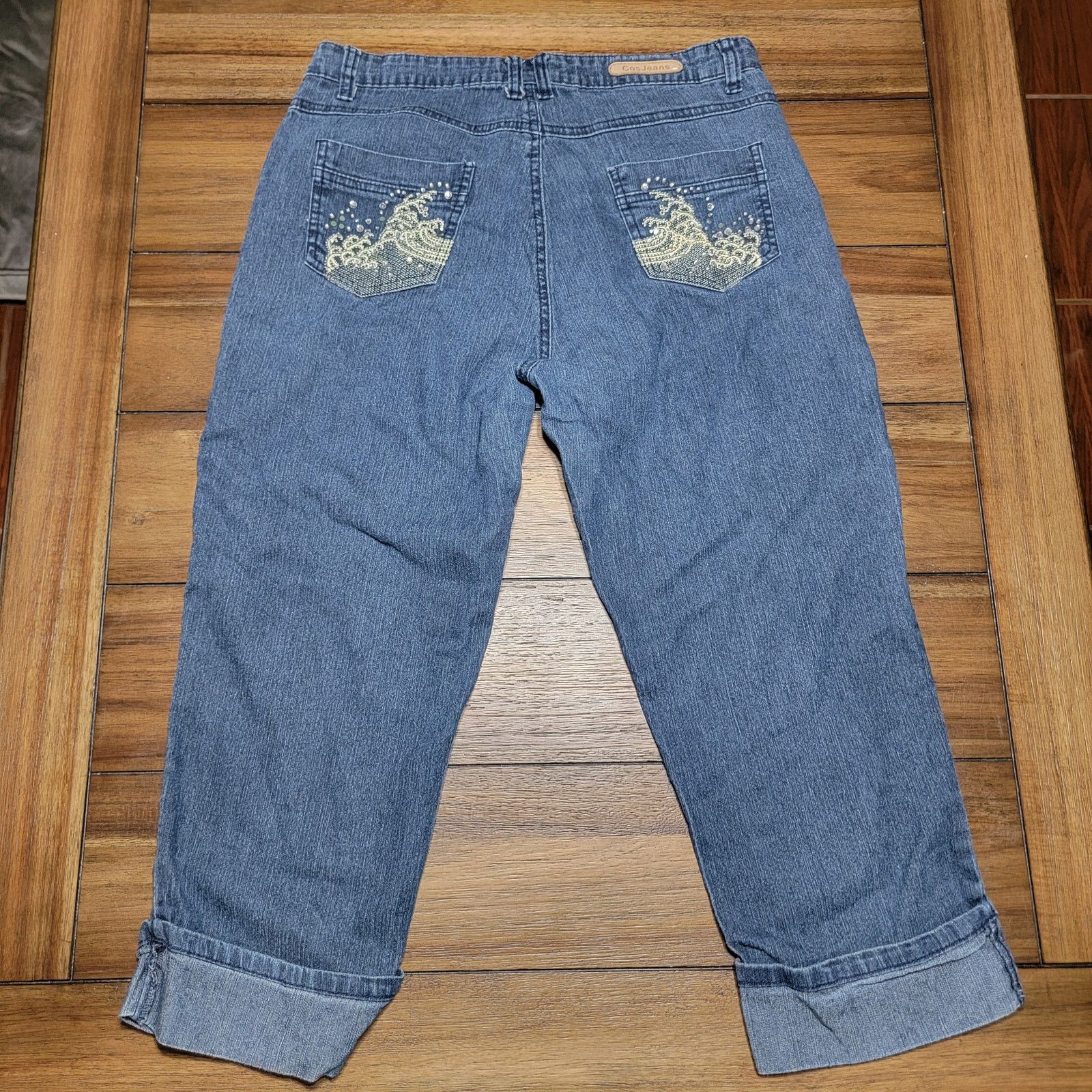 Other CosJeans Denim Capris w/ Bling - Size 10 Size 32" / US 10 / IT 46 - 4 Thumbnail