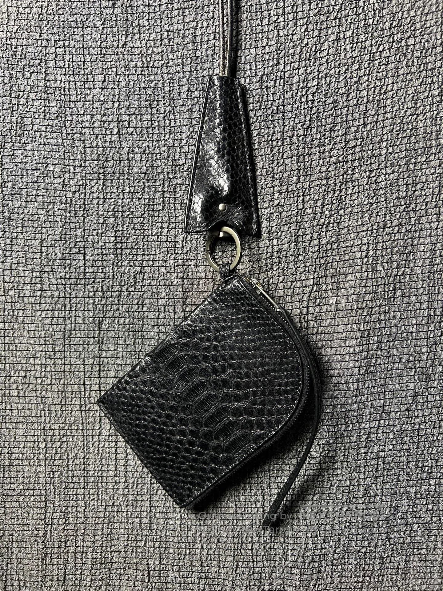Rick Owens Rick Owens 13FW Snake Skin Neck Card Holder. Size ONE SIZE - 1 Thumbnail