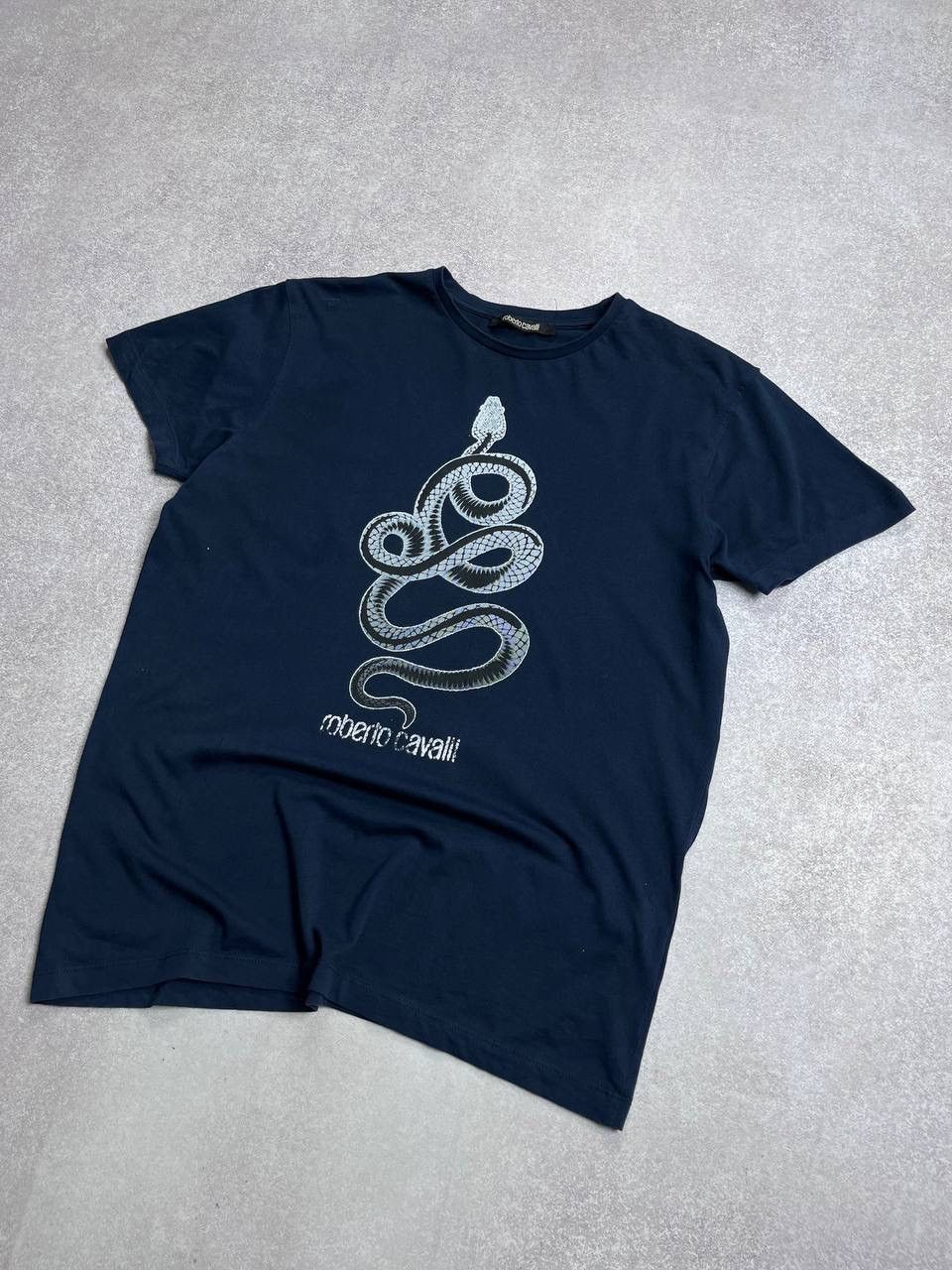 Roberto Cavalli × Vintage Vintage Roberto Cavalli Snake T-shirt Y2K XL Size US XL / EU 56 / 4 - 2 Thumbnail