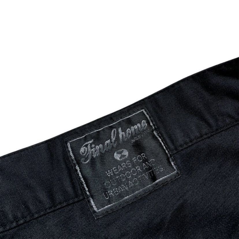 Final Home VINTAGE 90s FINAL HOME URBAN ACTIVITIES ELASTANE PANTS BLACK Size US 35 - 2 Thumbnail