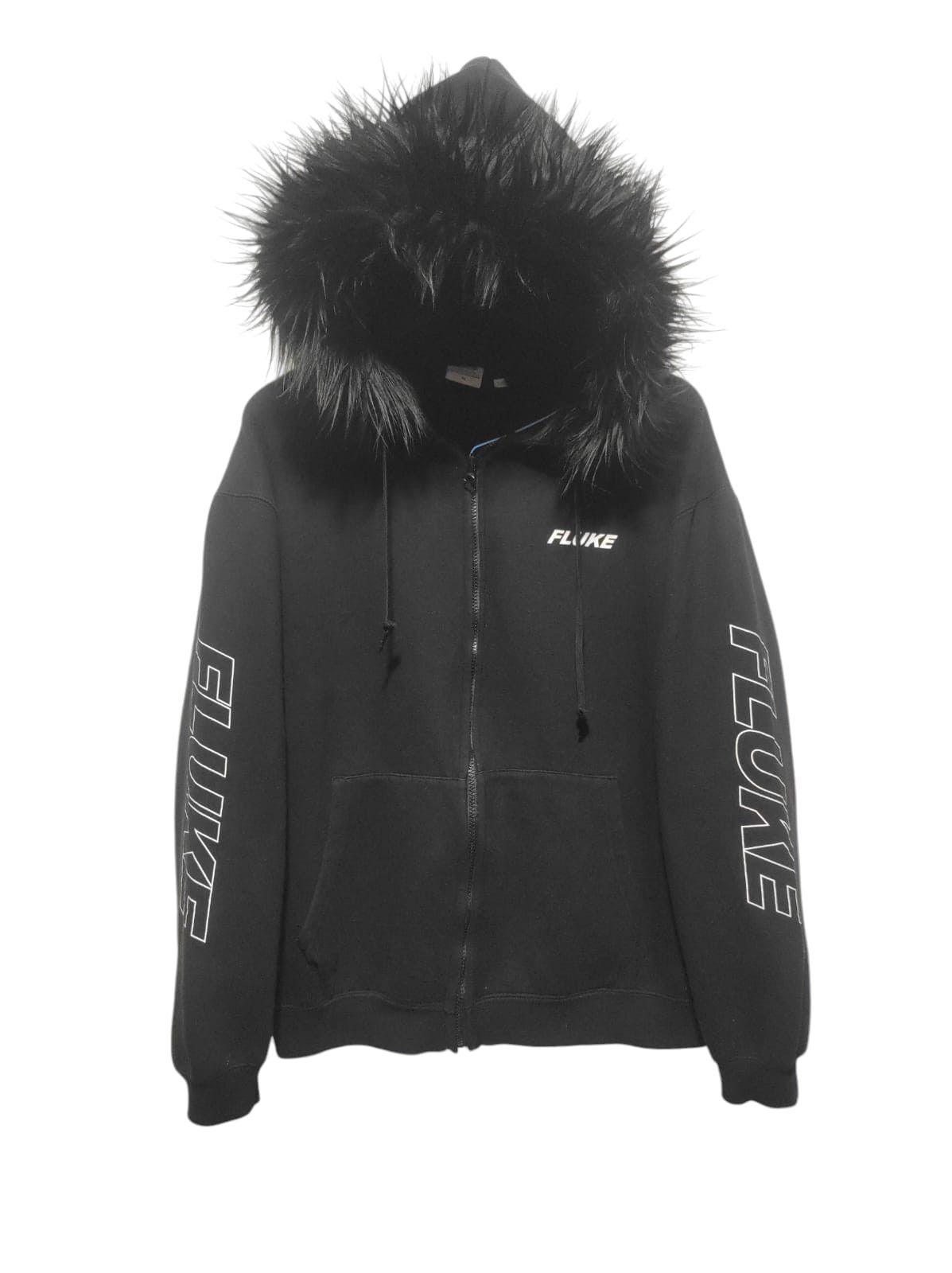 Hysteric Glamour Fluke Black Zipper Fur Hoodie LGB style Size US L / EU 52-54 / 3 - 1 Thumbnail