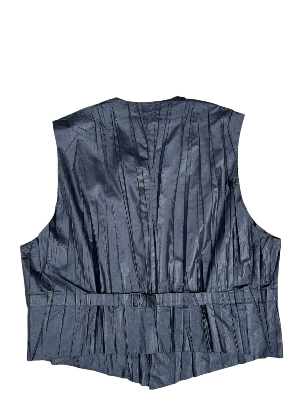 Issey Miyake Vintage Issey Miyake Men Pleated Vest Black Size US M / EU 48-50 / 2 - 11 Thumbnail