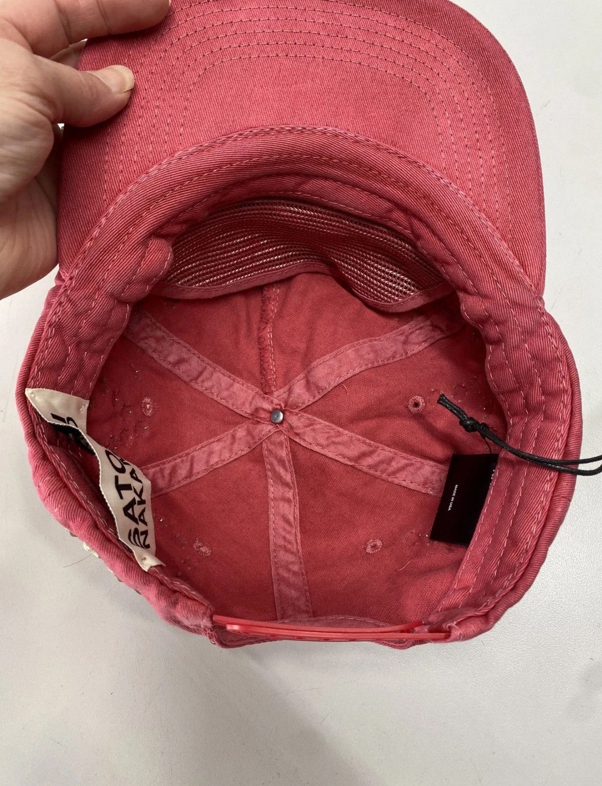 Satoshi Nakamoto Studded Hat “Vintage Red”