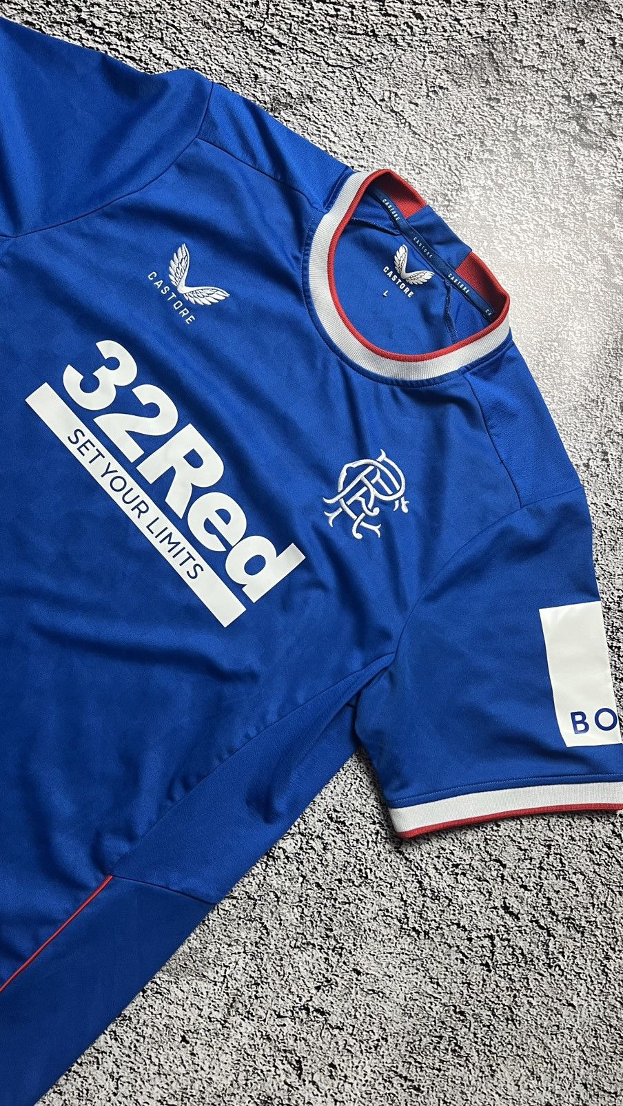 Castore 2022-2023 Glasgow Rangers castore jersey Size US L / EU 52-54 / 3 - 2 Thumbnail