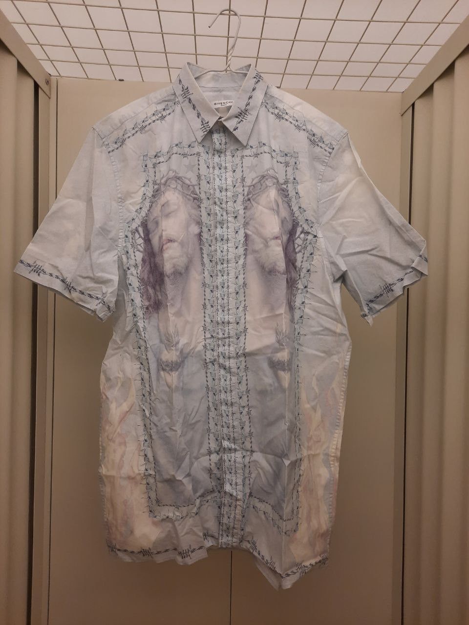 Givenchy *New* SS16 Barbed Wire Jesus Shirt Size US M / EU 48-50 / 2 - 1 Thumbnail
