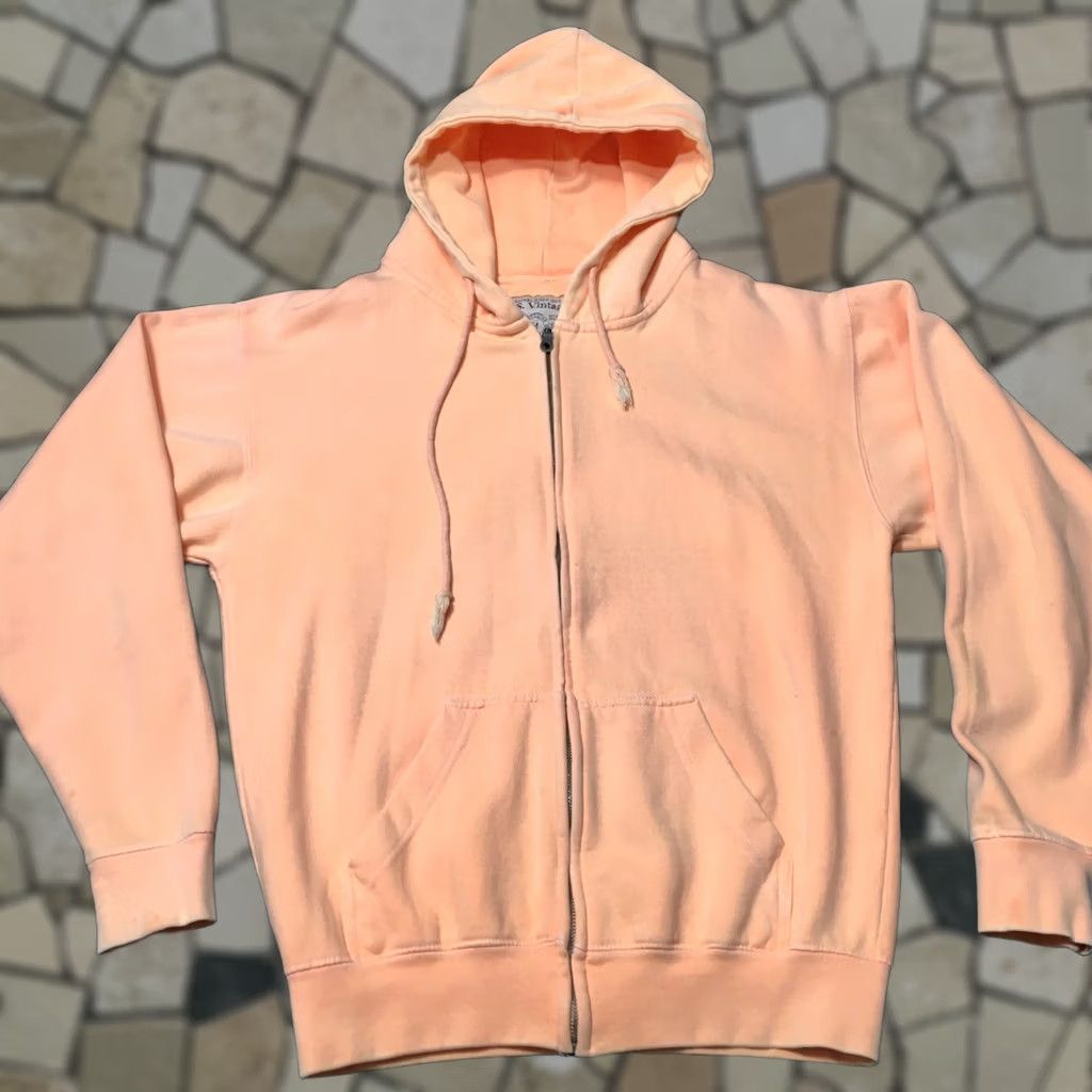 Vintage u.s. vintage Hoodie M Loose Orange Pullover Workwear Drawstring Hoodie Men 90s Classic Outdoor Pockets Hooded Pullover Size US M / EU 48-50 / 2 - 1 Thumbnail
