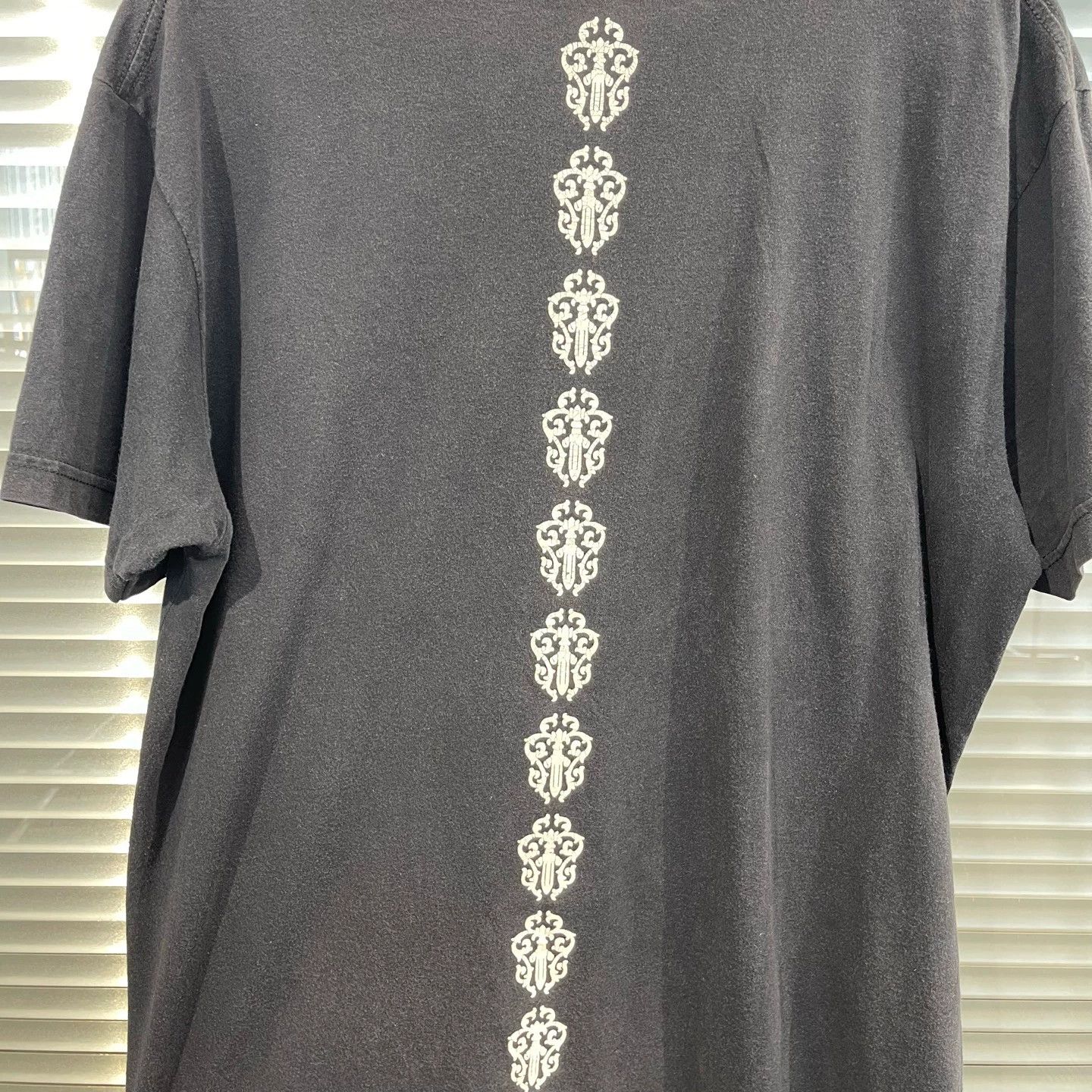 Chrome Hearts Chrome Hearts Black Sword Scroll Back Print Short Sleeve XL Size XL / US 12-14 / IT 48-50 - 6 Thumbnail