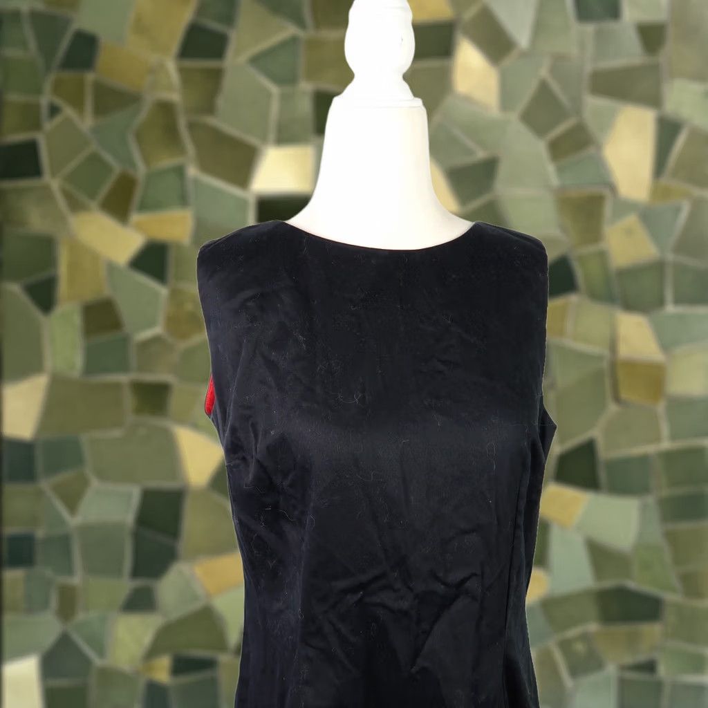 Port & Company VINTAGE 90s T & Company black floral embroidered mini dress Sleeveless Size 10 Womens Size L / US 10 / IT 46 - 1 Thumbnail