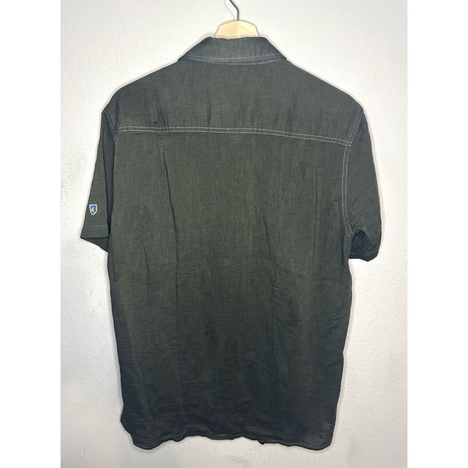 Vintage Kuhl Stealth Shirt Mens M Button-Up Short Sleeve Olive Cotton Size US M / EU 48-50 / 2 - 6 Thumbnail